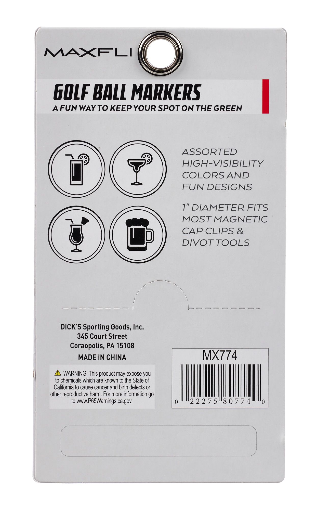 Maxfli Drinks Ball Markers product image