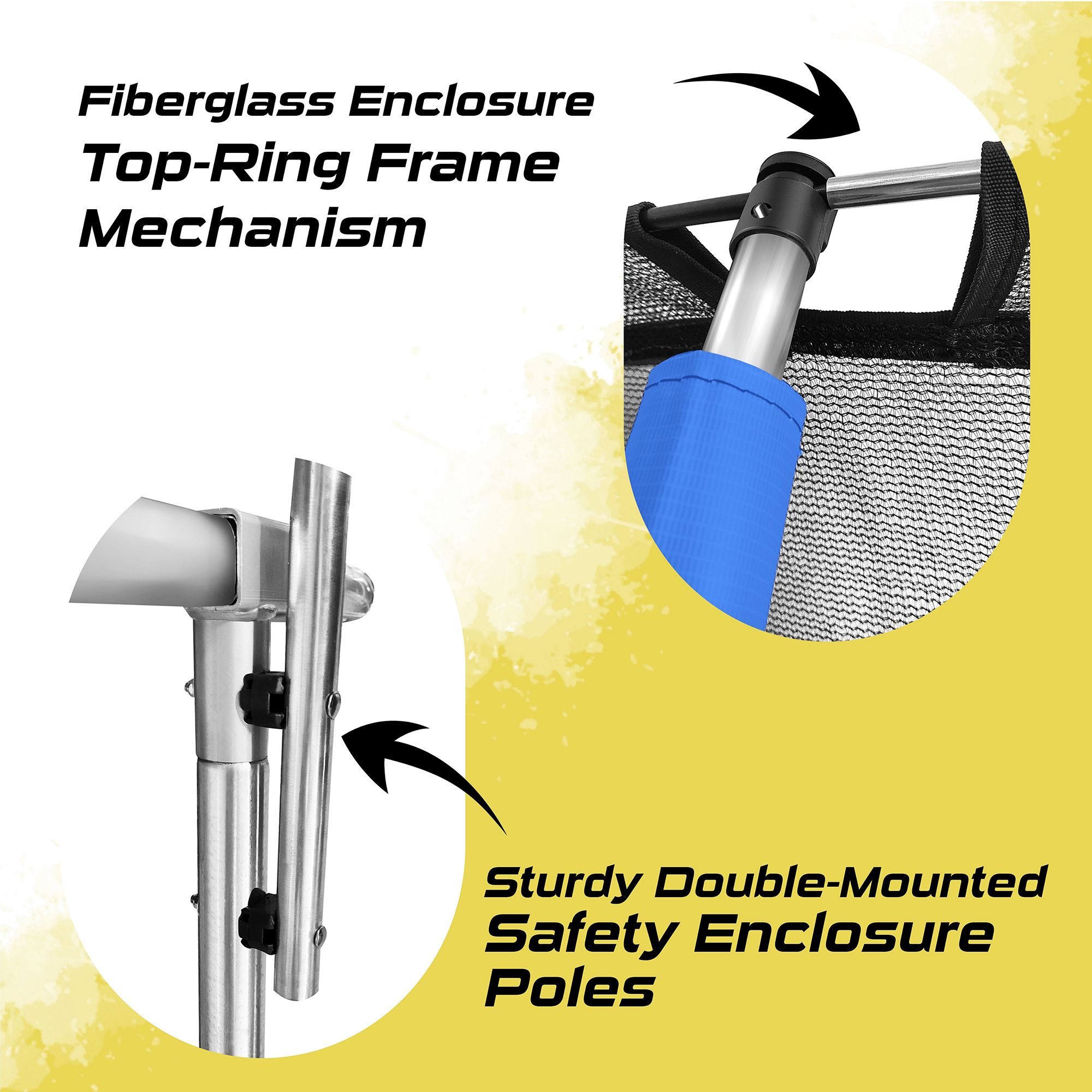 Upper Bounce 12' Pumpkin-Shaped Trampoline Set with Enclosure product image