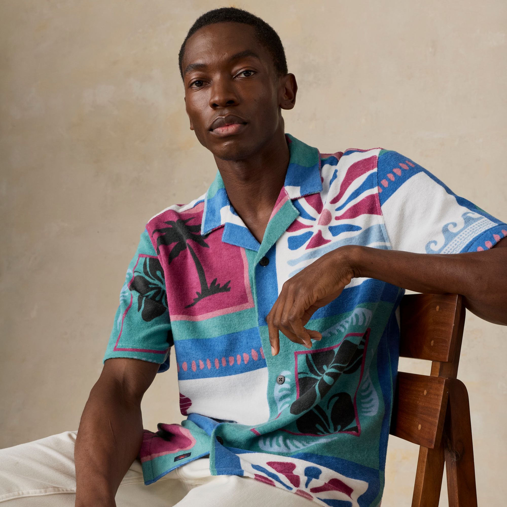 Faherty Men's Cabana Towel Terry Shirt product image