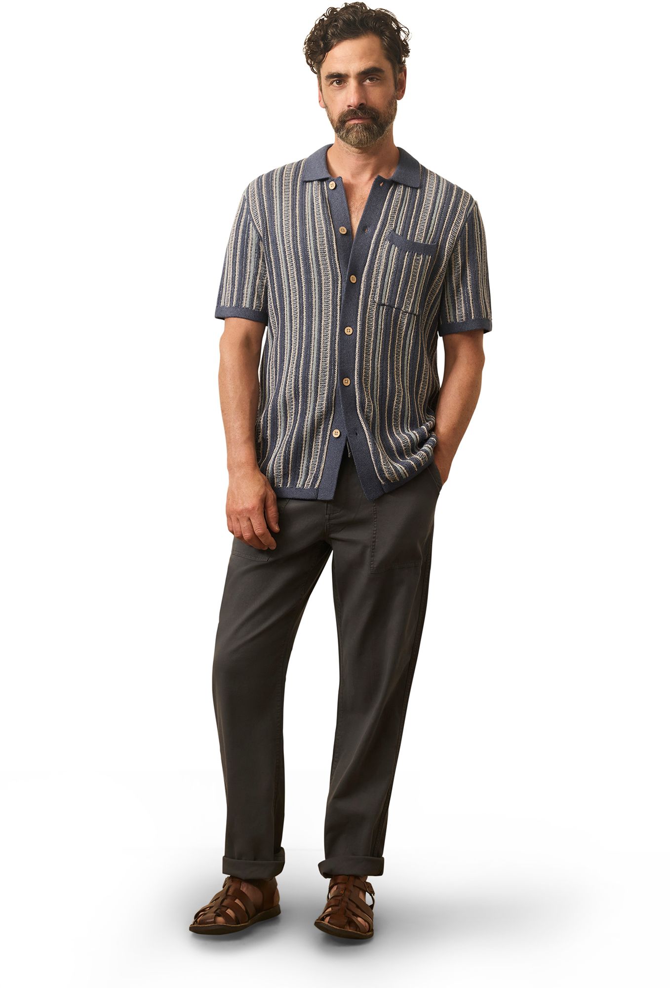 Faherty Men's Sweater Short Sleeve Sweater product image