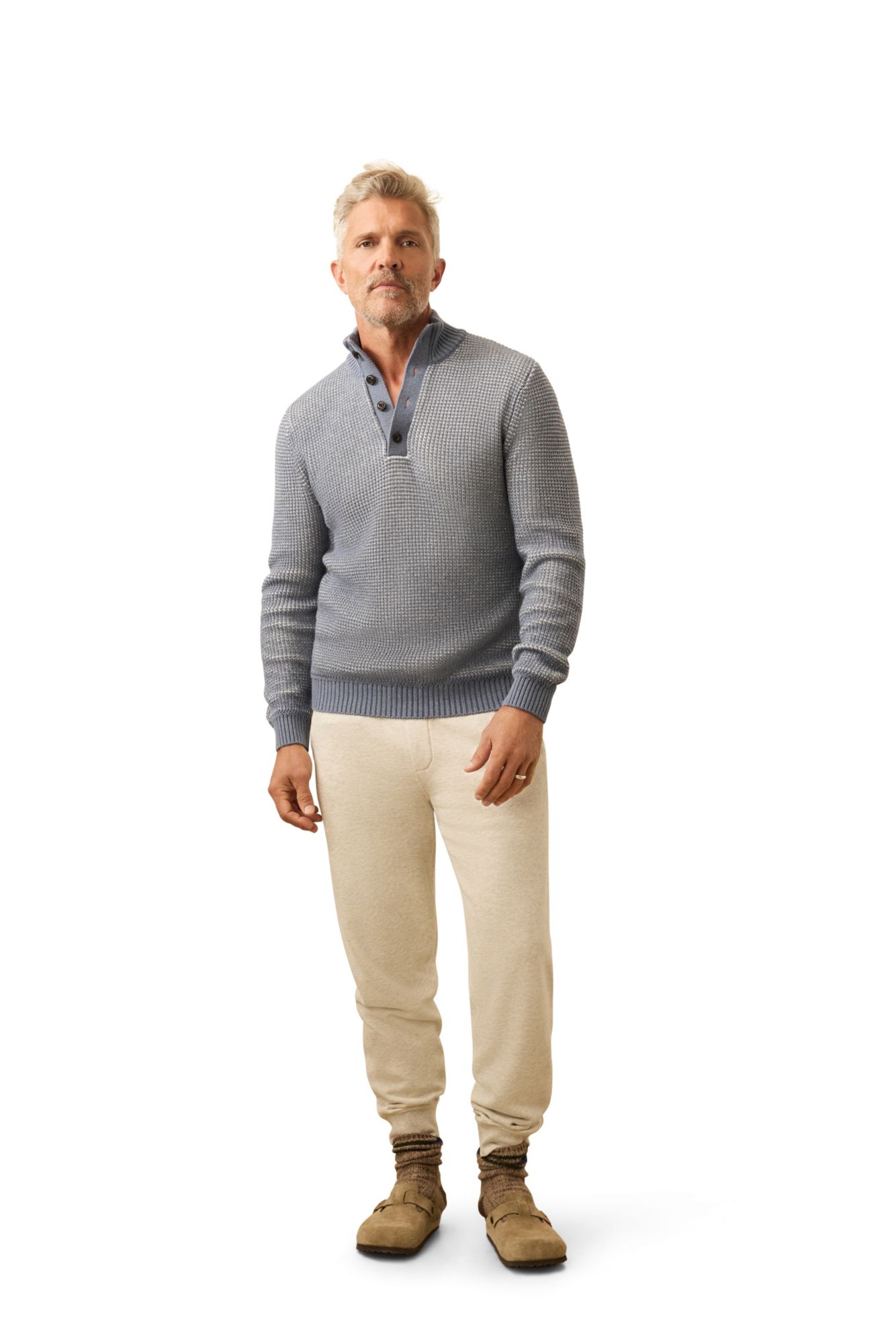 Faherty Men's Quarter Button Sweater product image