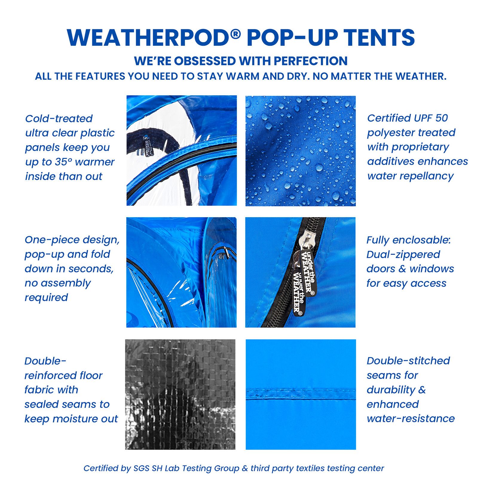WeatherPod by Under the Weather MyPod XL 2-Person Pop-Up Tent product image
