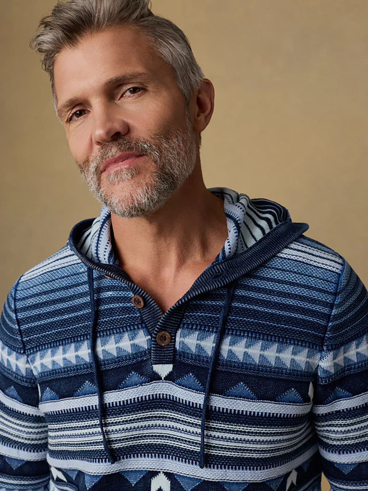 Faherty  Men's Indigo Hoodie product image