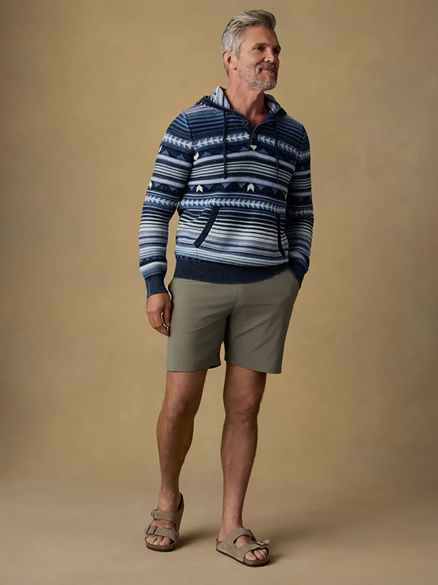 Faherty  Men's Indigo Hoodie product image