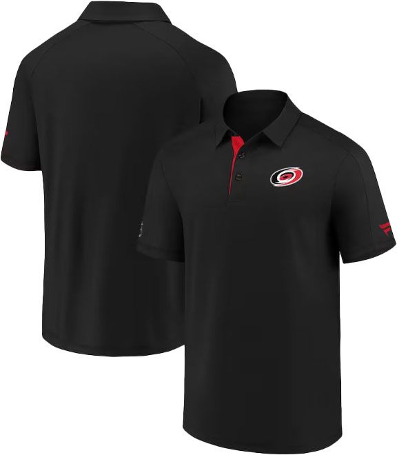 NHL Men's Carolina Hurricanes Black Logo Polo product image