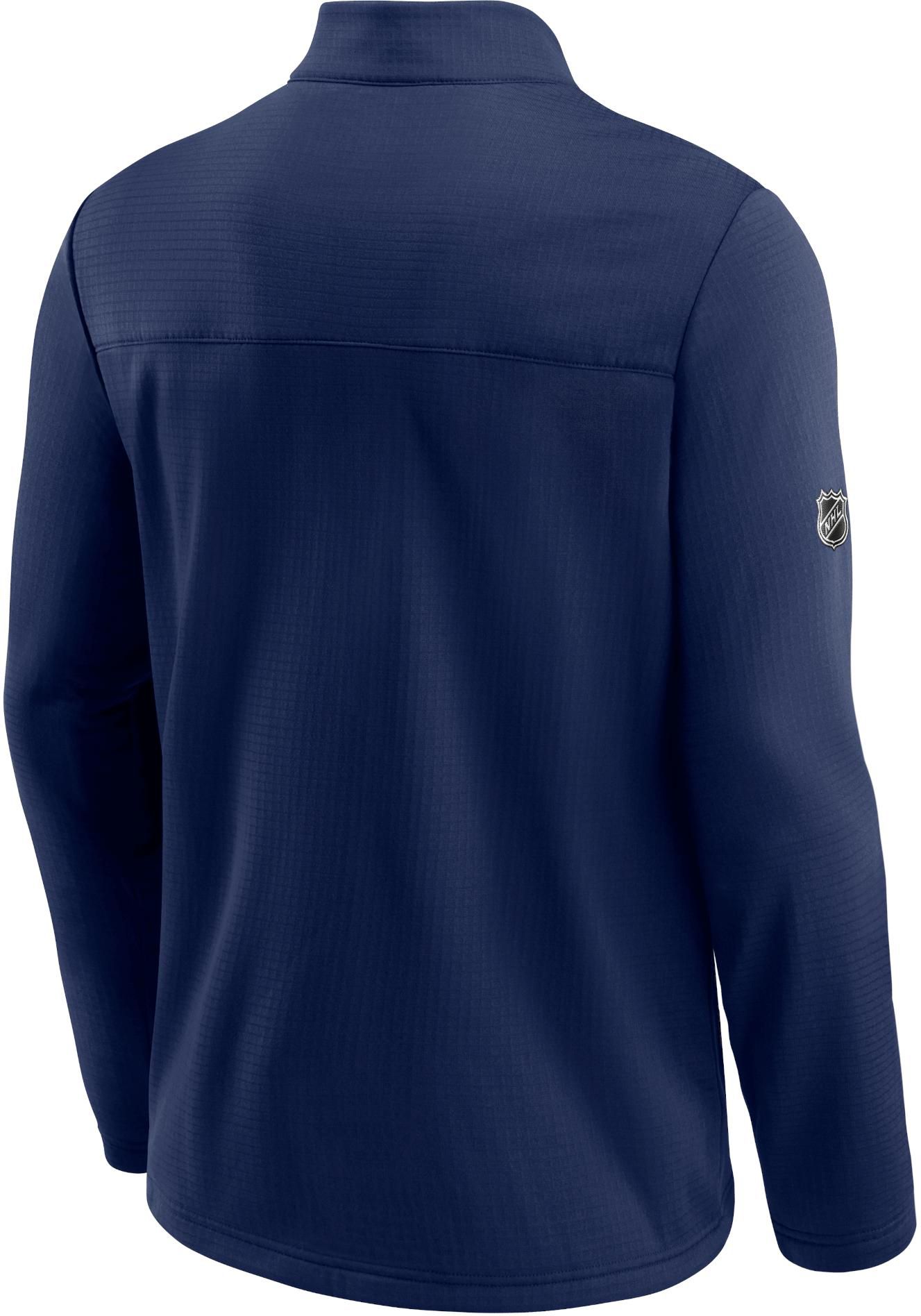 NHL Washington Capitals Authentic Pro Travel and Training Navy Quarter-Zip Pullover Shirt product image