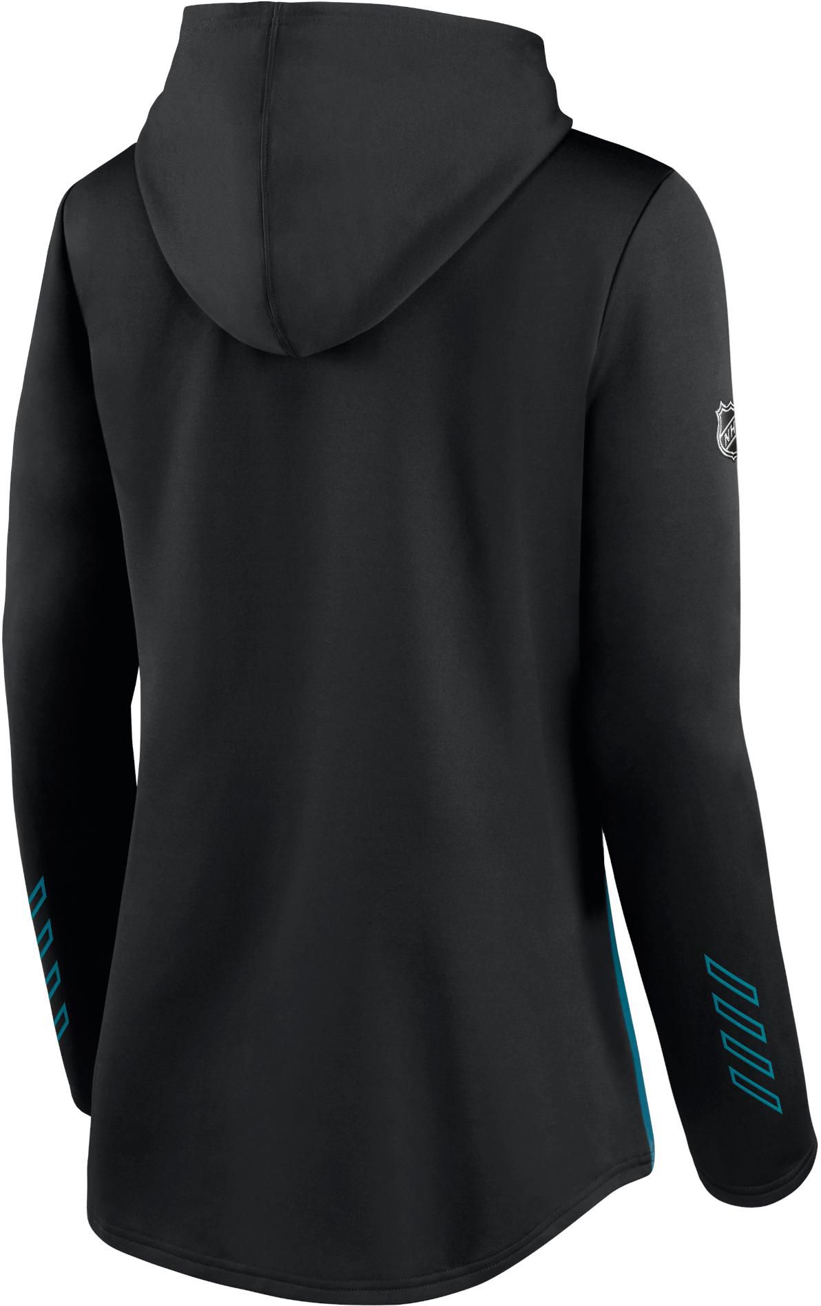 NHL Women's San Jose Sharks Authentic Pro Locker Room Black Pullover Hoodie product image