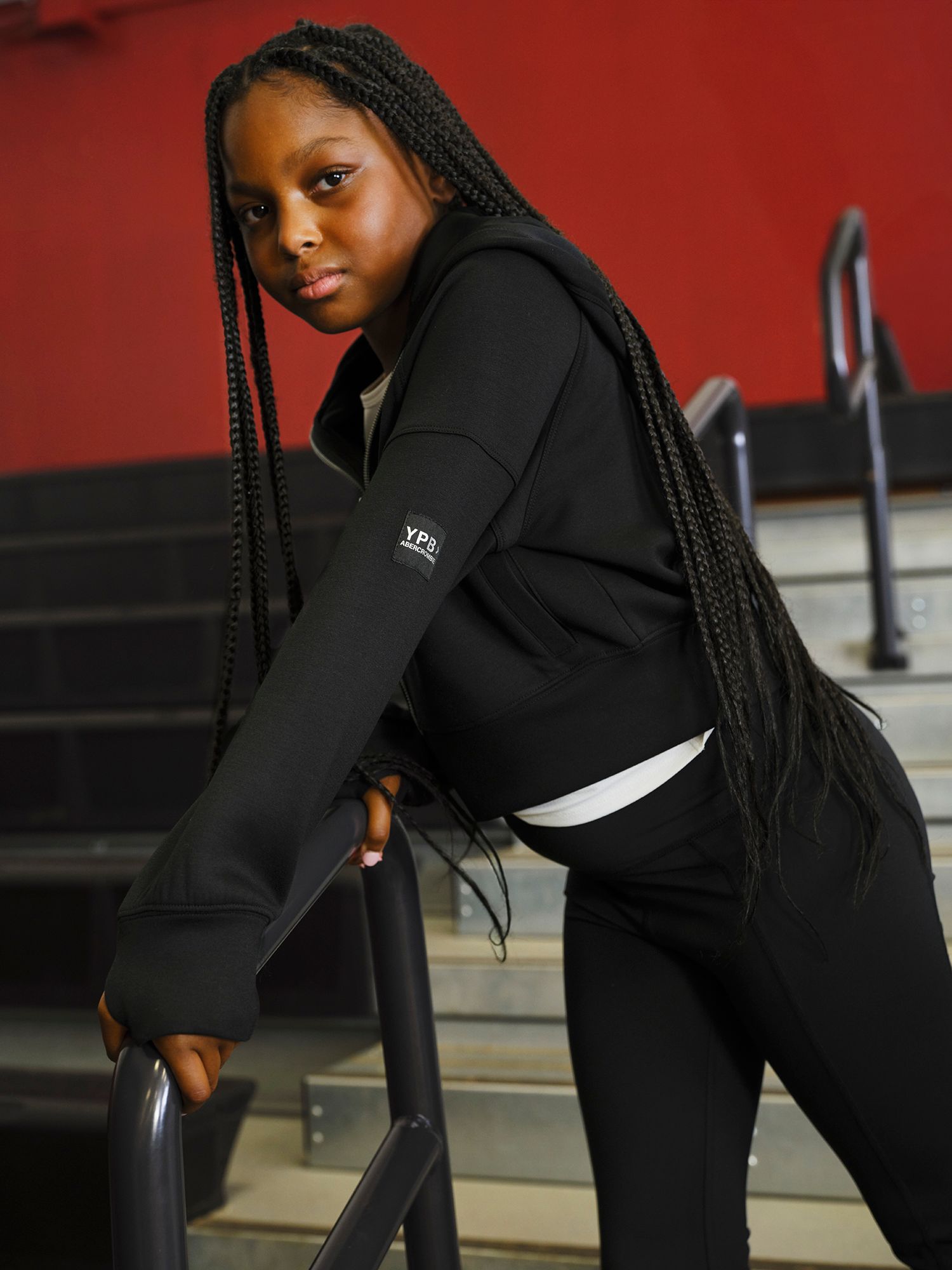 abercrombie kids neoknit full-zip hoodie product image