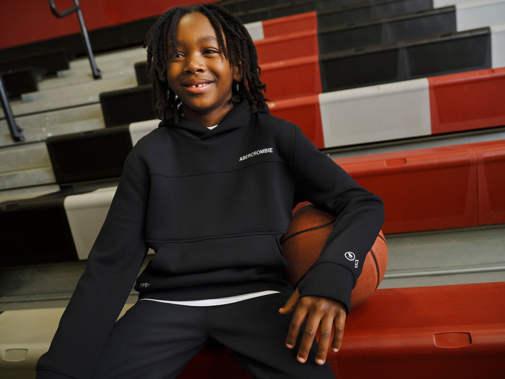 abercrombie kids neoknit technical pullover hoodie product image