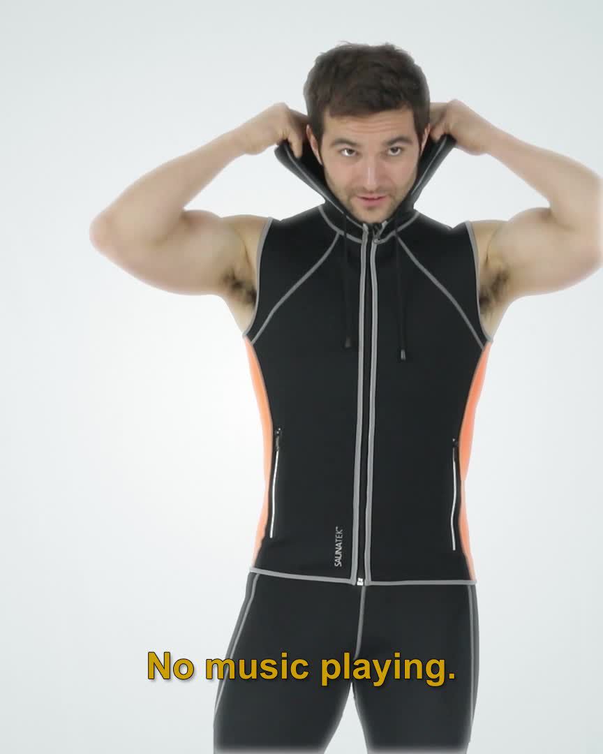 SaunaTek Men's Neoprene Hooded Vest product