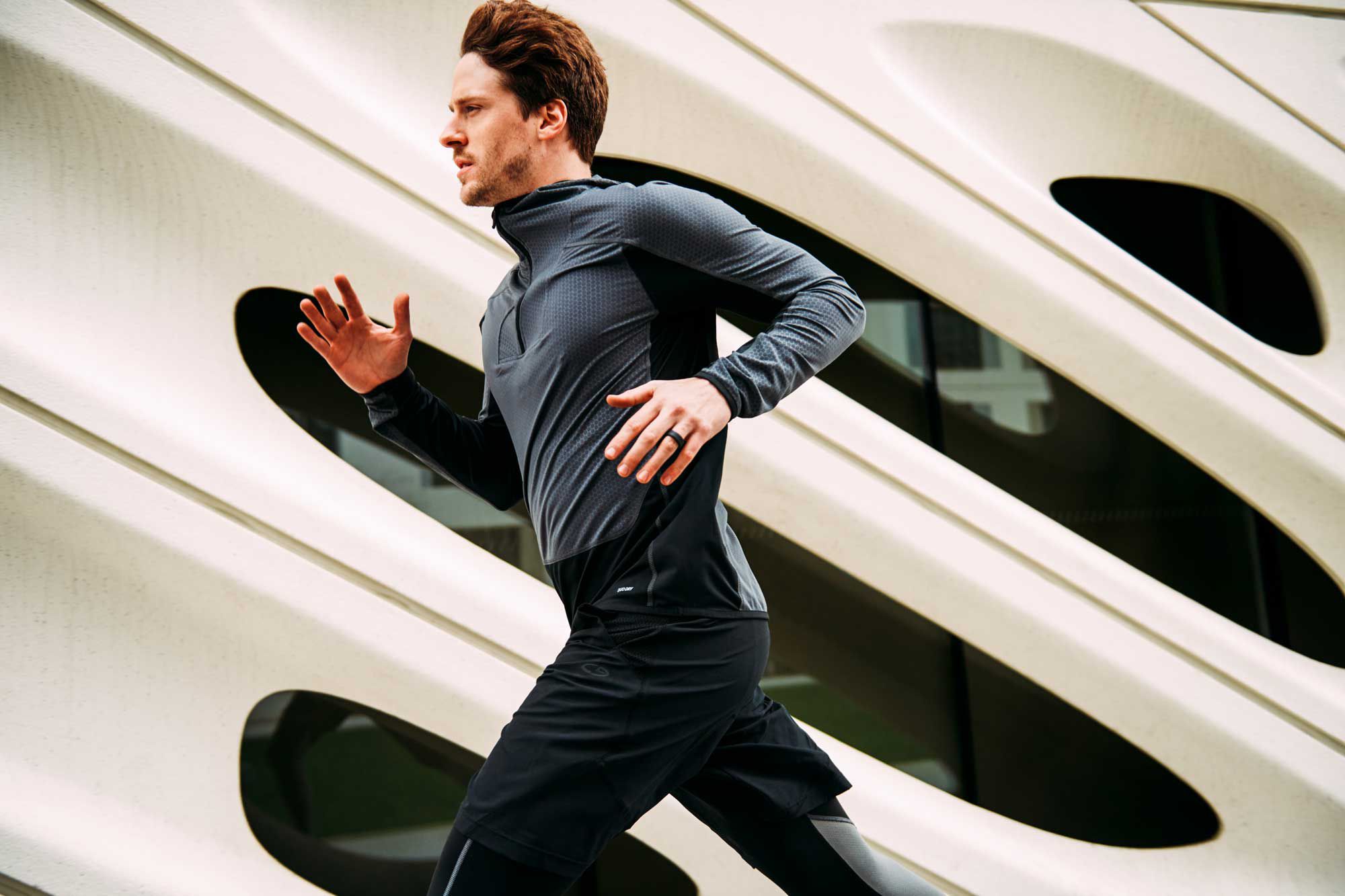 QALO Men's Step Edge Silicone Ring product image