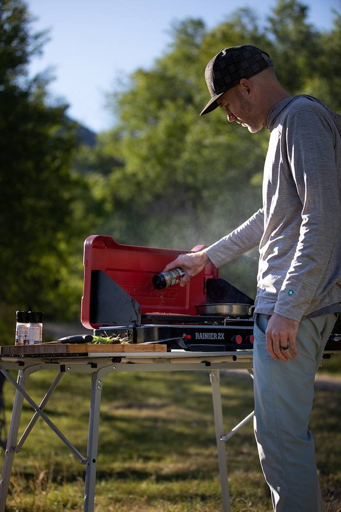 Camp Chef Rainier Camp Stove with Two Burner Grill/Griddle Combo, 1 ct -  Dillons Food Stores