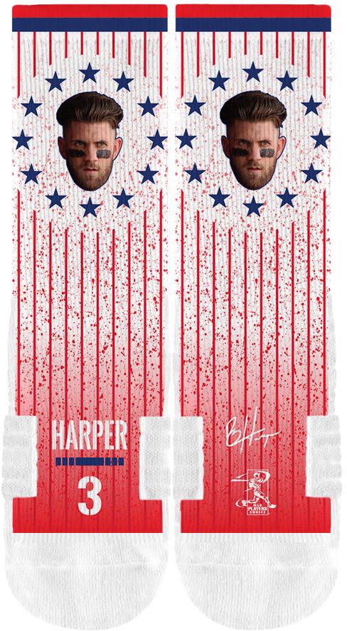 Strideline Philadelphia Phillies Bryce Harper Stars & Stripes Socks product image