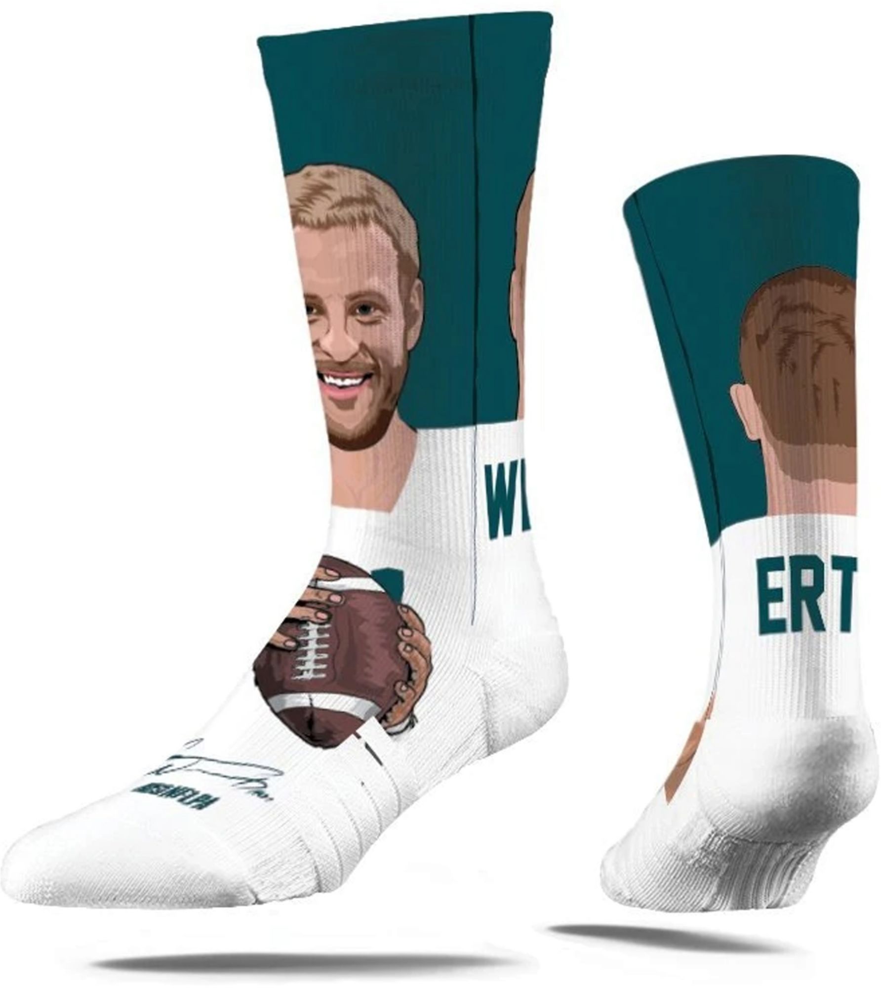 Strideline Philadelphia Eagles Wentz/Ertz Crew Socks product image