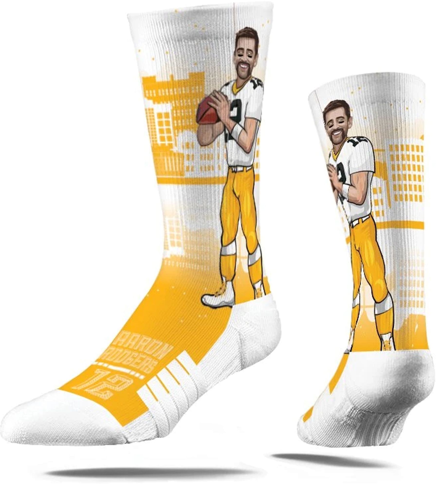 Strideline Green Bay Packers Aaron Rodgers Superhero Socks product image