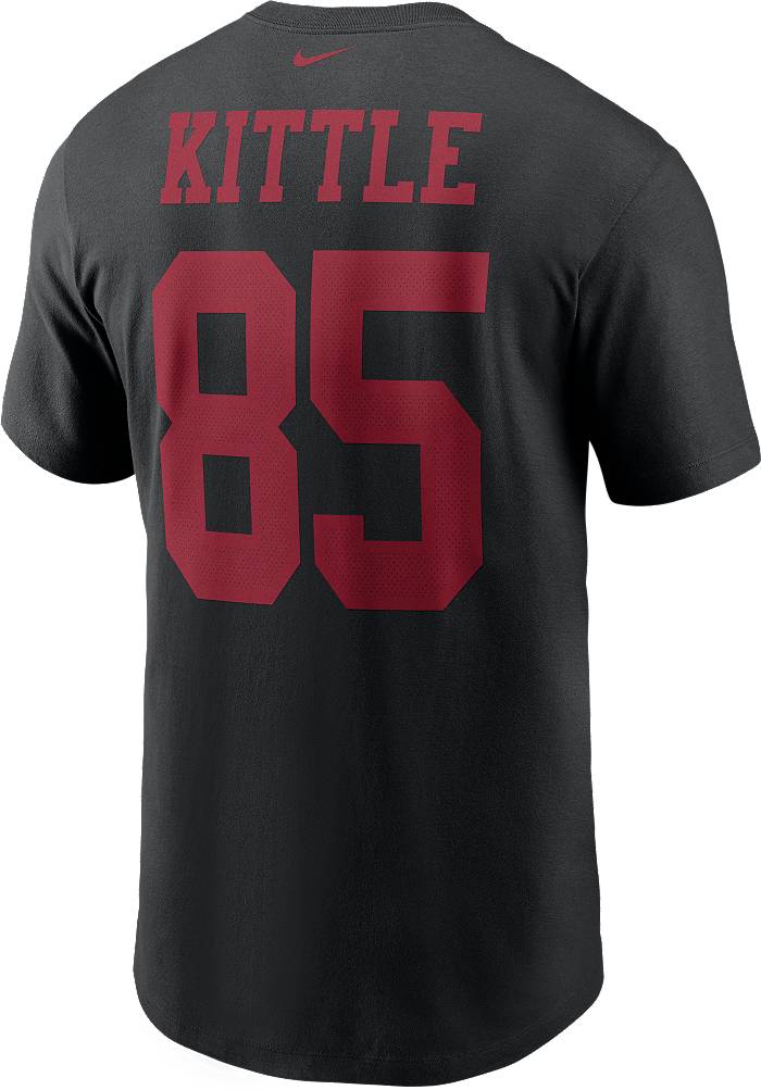 Nike Men's San Francisco 49ers George Kittle #85 Black T-Shirt