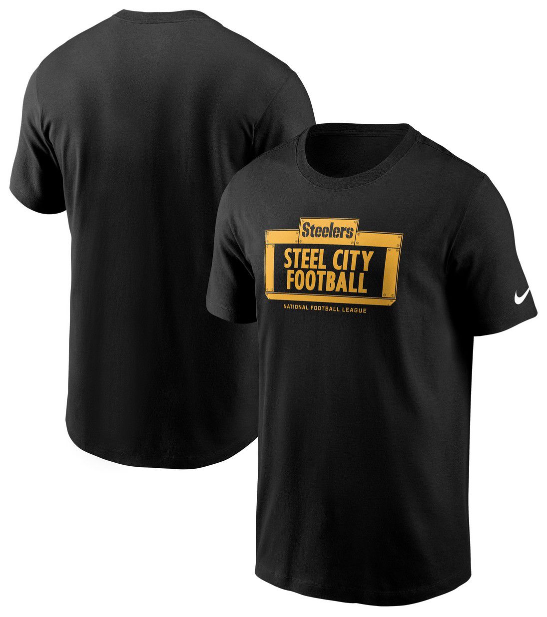 Nike Men's Pittsburgh Steelers Cotton Essential Local Black T-Shirt product image