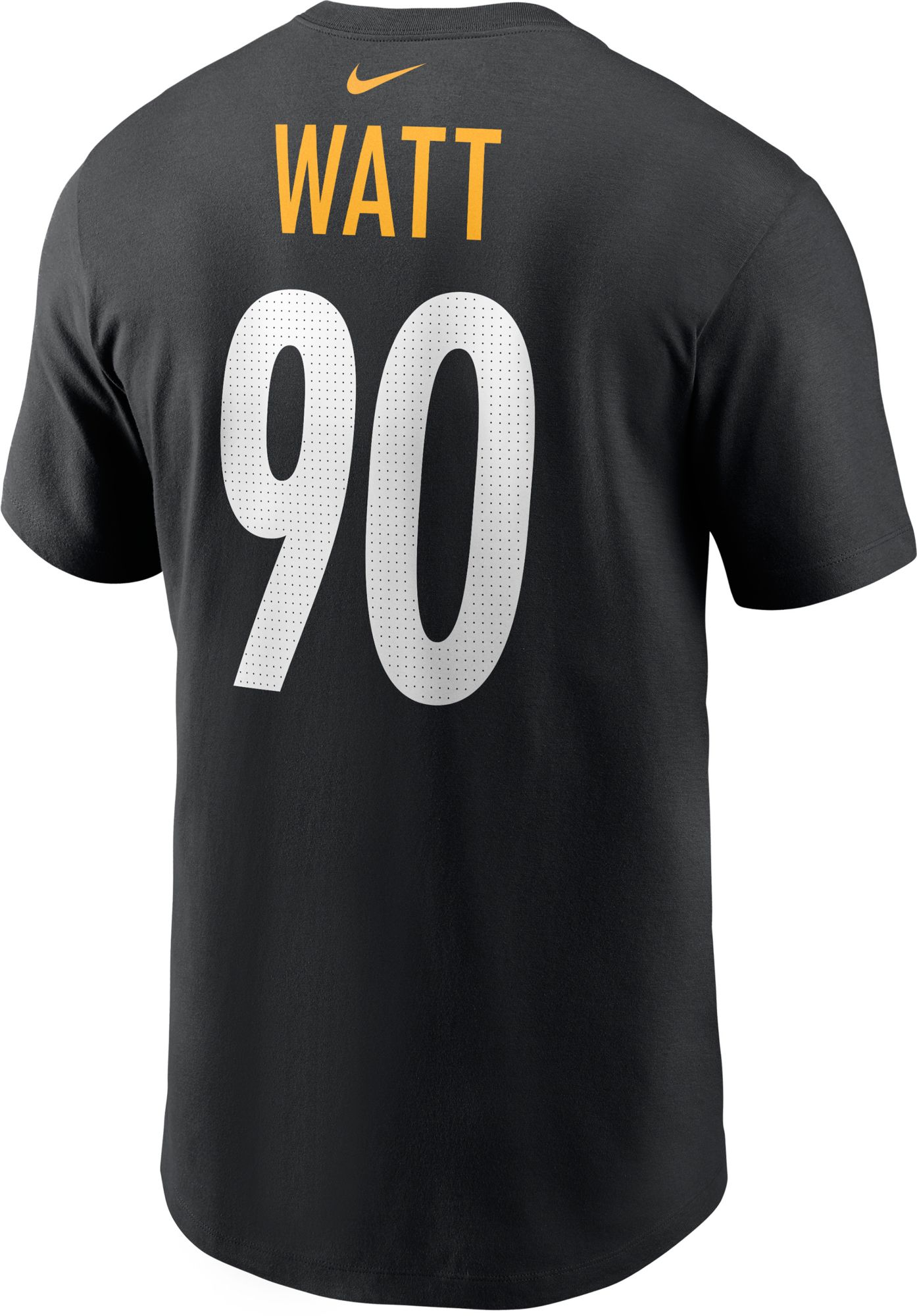 Nike Men's Pittsburgh Steelers T.J. Watt #90 Black T-Shirt product image