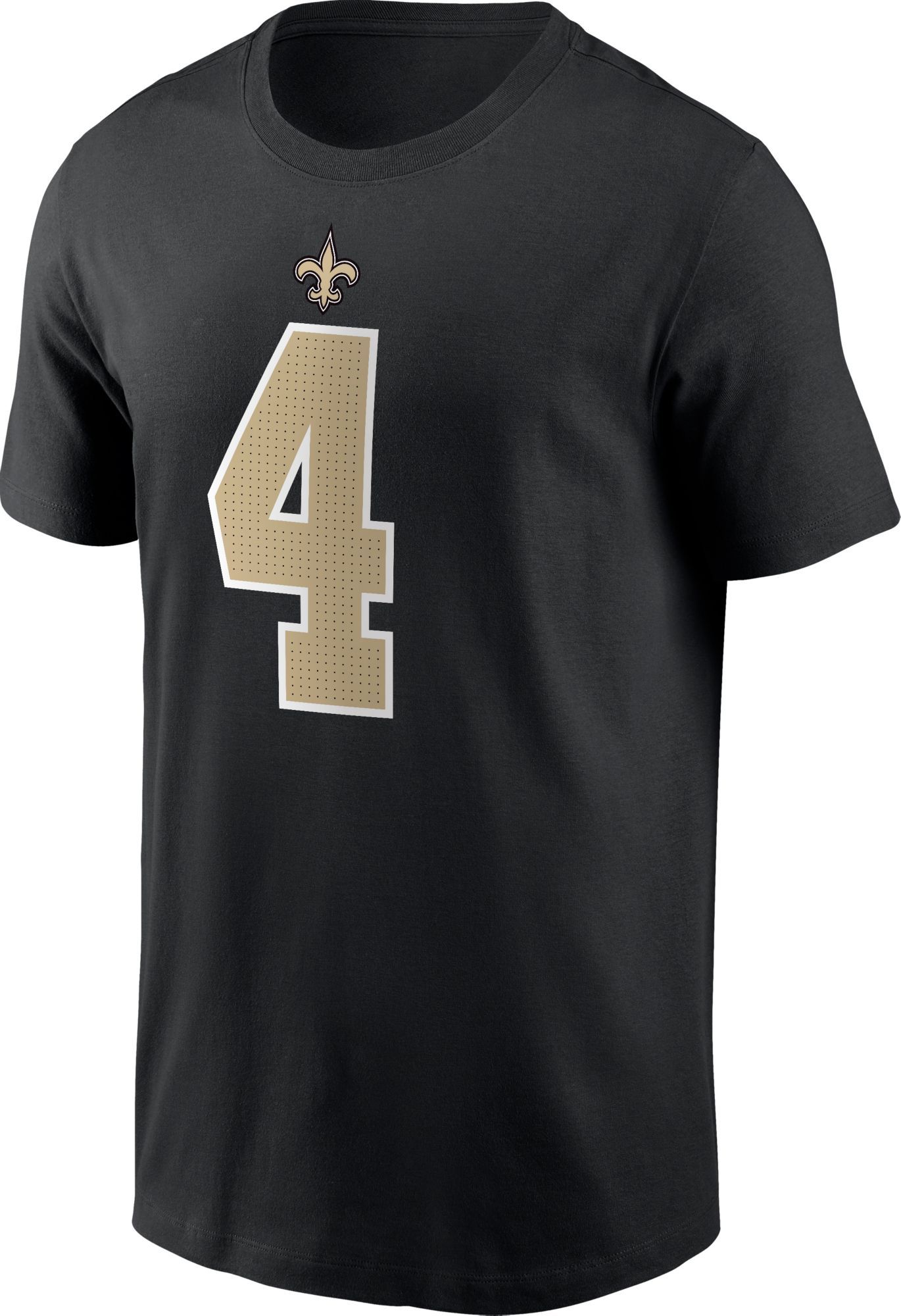 Nike Men's New Orleans Saints Derek Carr #4 Black Logo T-Shirt product image