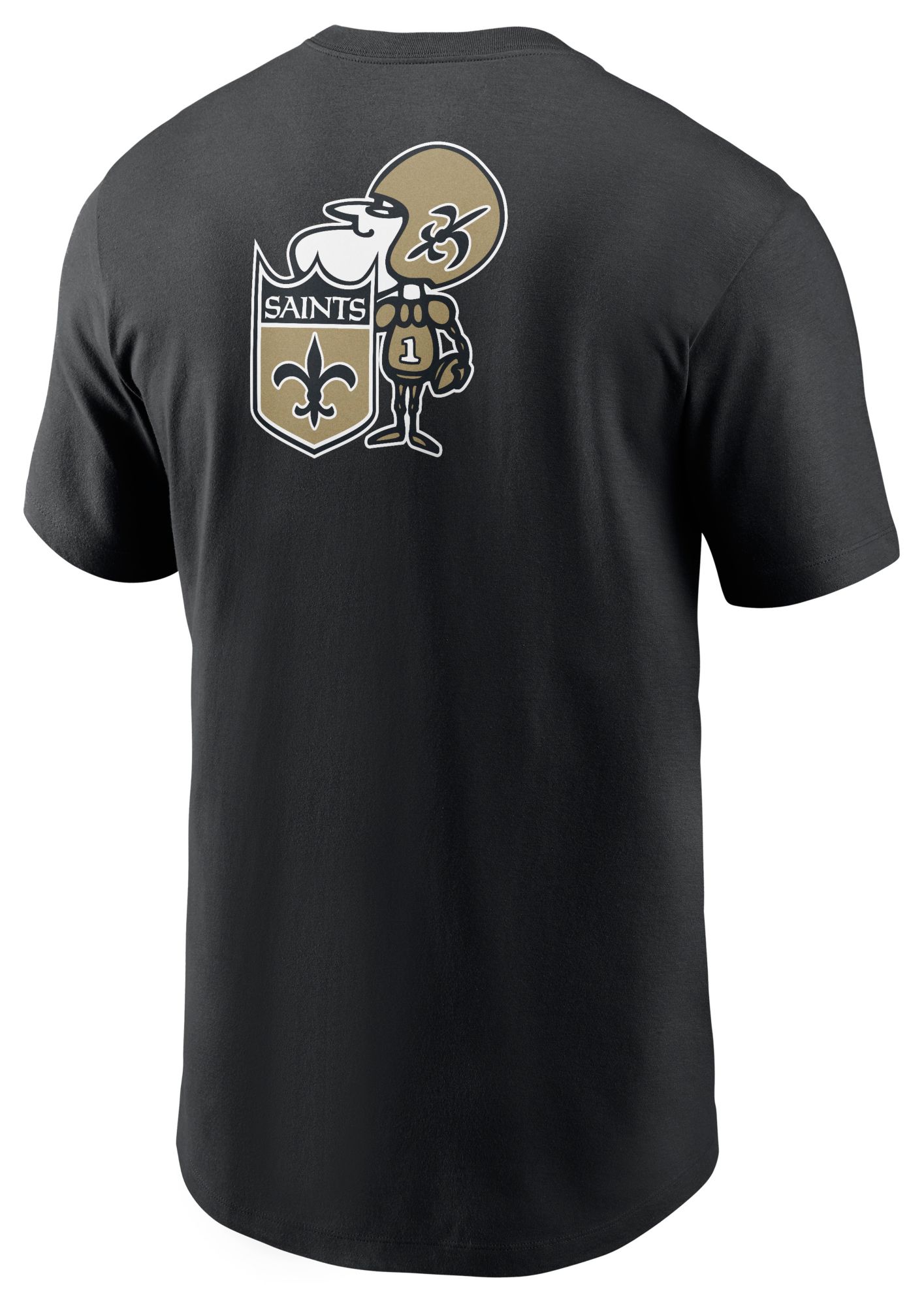Nike Men's New Orleans Saints Black Rewind Patch T-Shirt product image