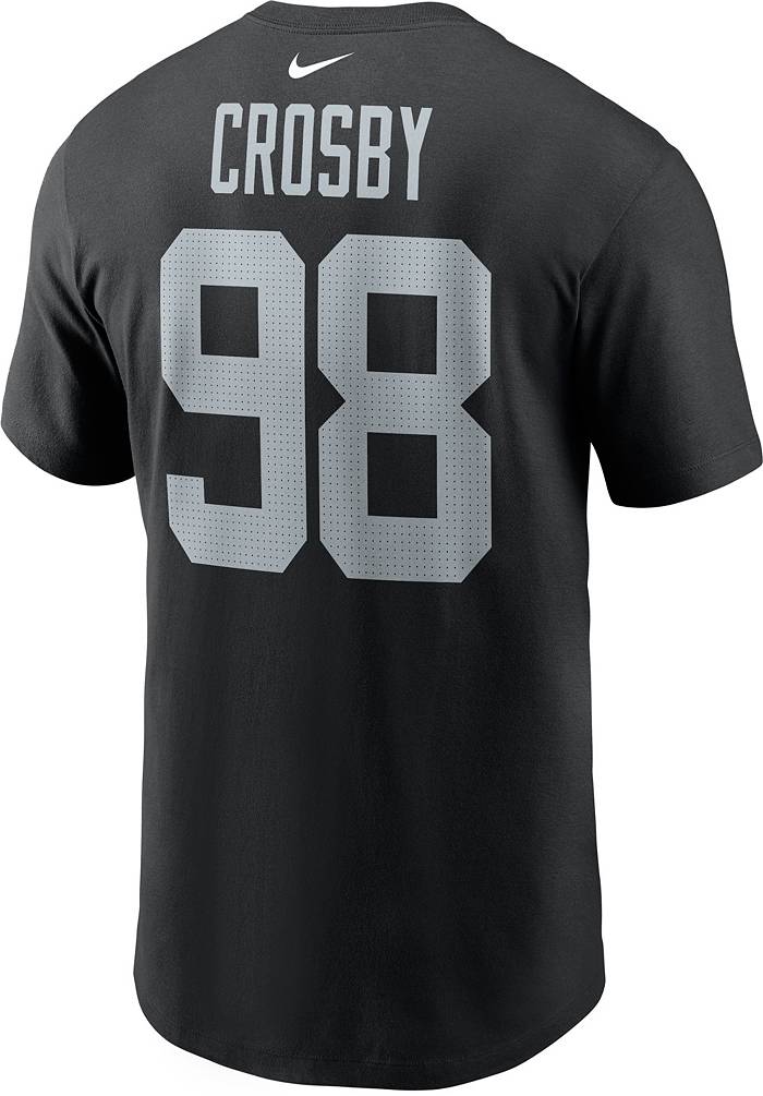 Nike Men's Las Vegas Raiders Maxx Crosby #98 Black T-Shirt