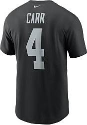 Nike Men's Las Vegas Raiders Derek Carr #4 Black T-Shirt product image