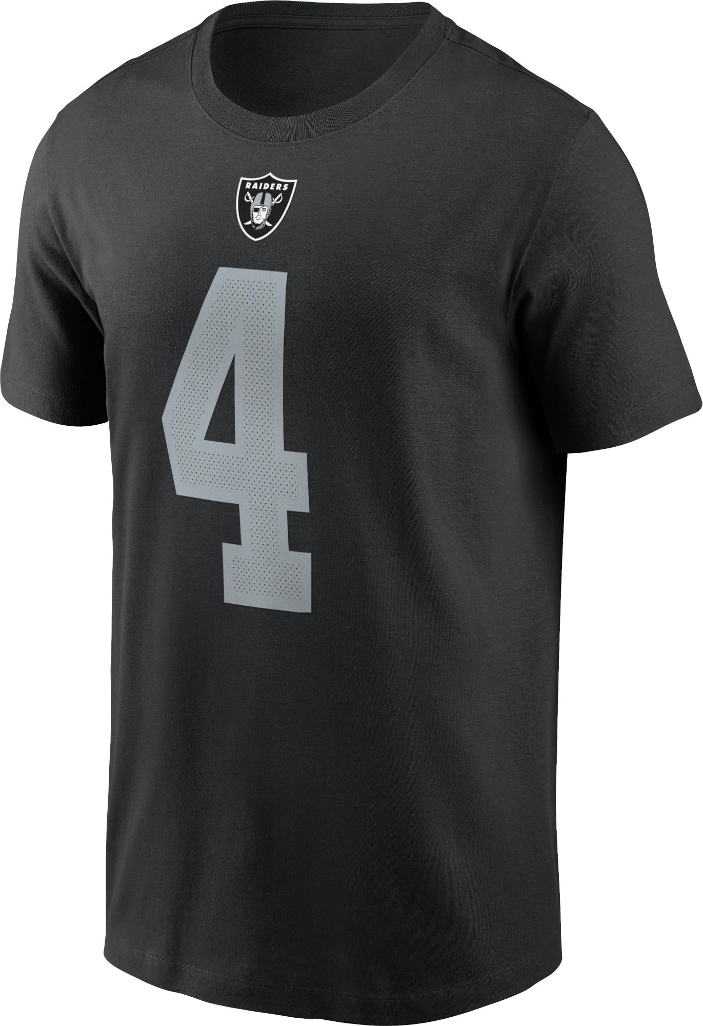 Nike Men's Las Vegas Raiders Derek Carr #4 Black T-Shirt product image