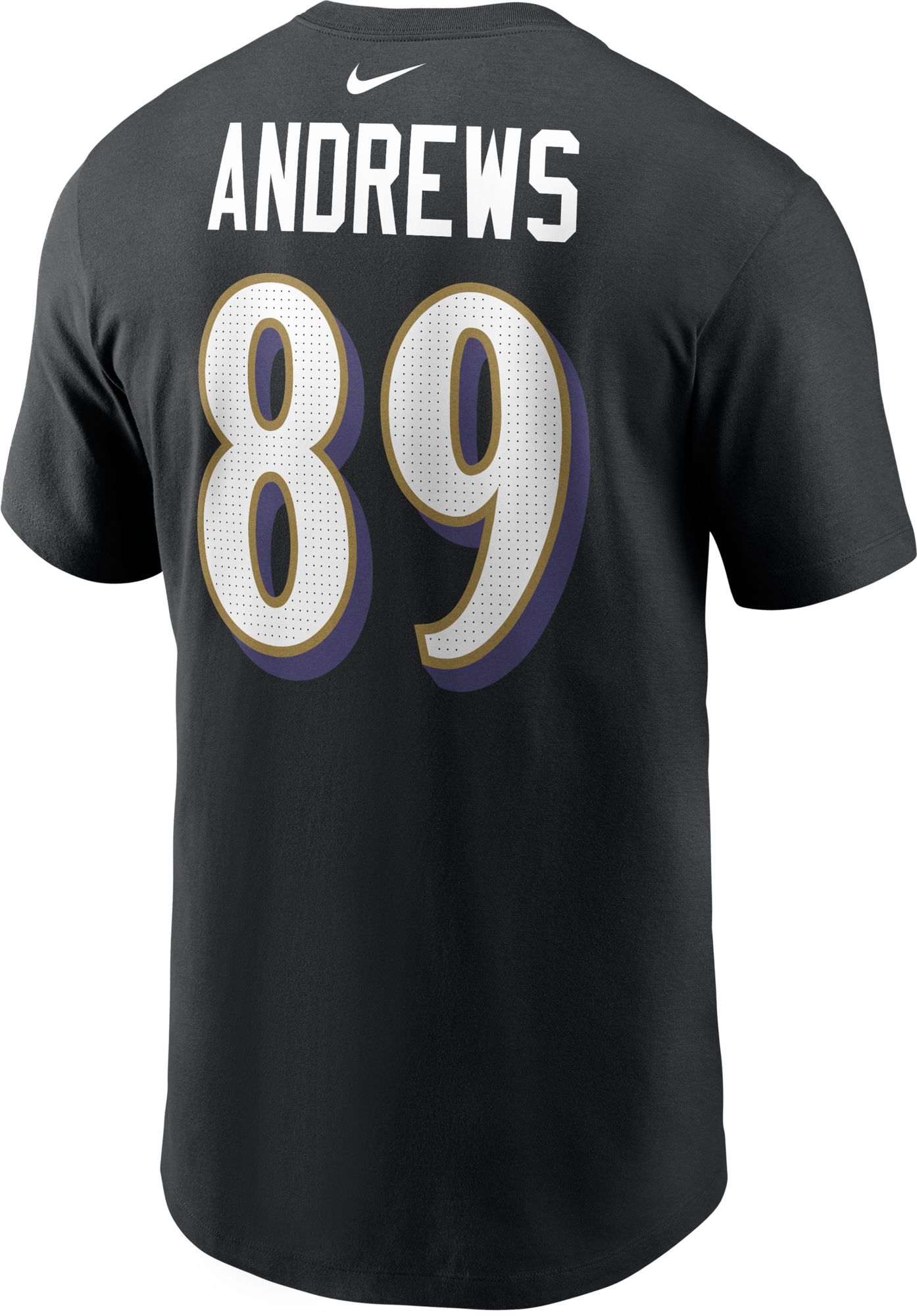 Nike Men's Baltimore Ravens Mark Andrews #89 Black T-Shirt product image