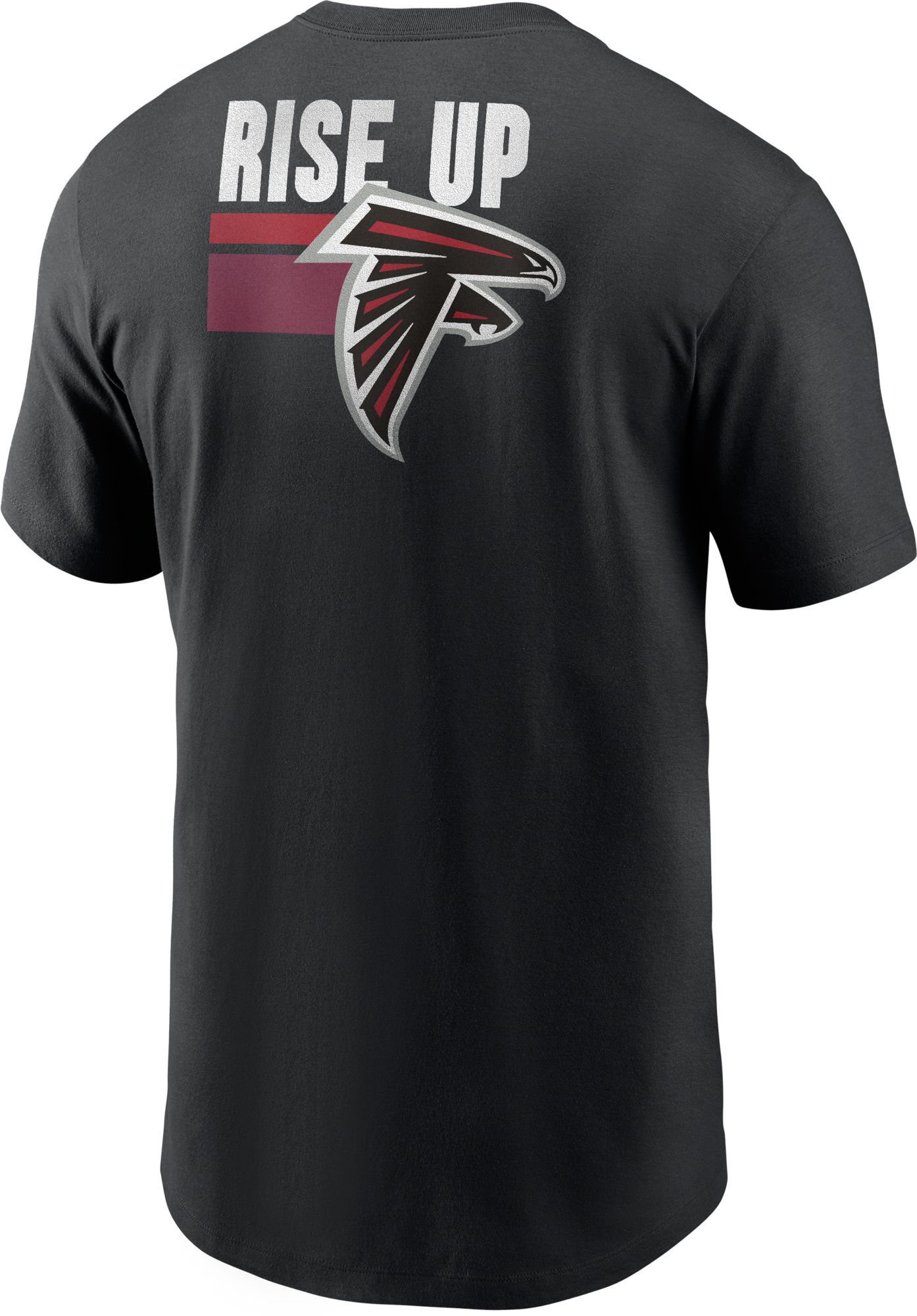 Nike Men's Atlanta Falcons Blitz Back Slogan Black T-Shirt