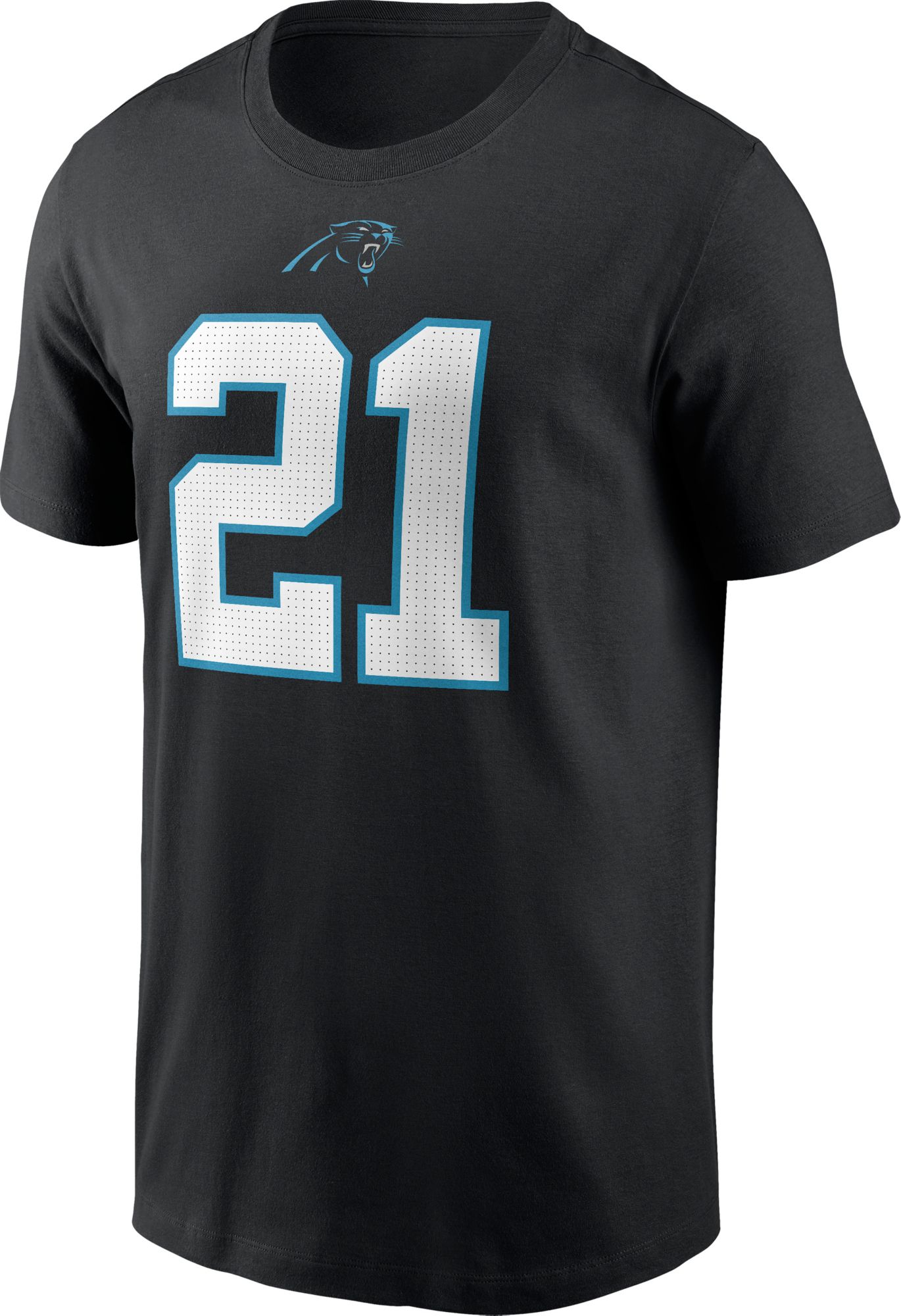 Nike Men's Carolina Panthers Jeremy Chinn #21 Black T-Shirt