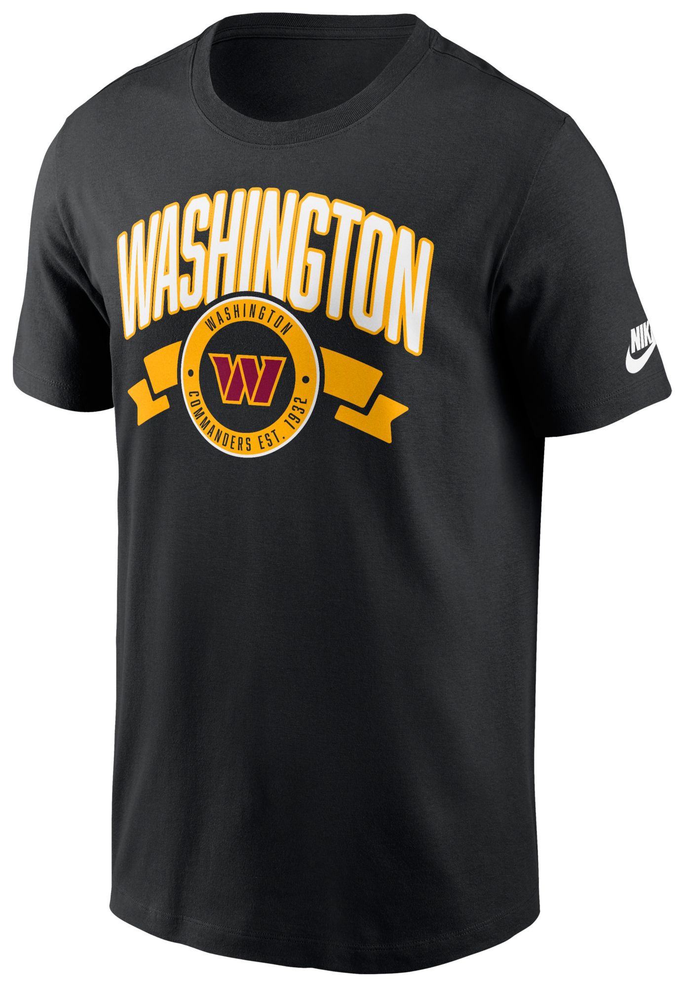 Nike Men's Washington Commanders Black Rewind Patch T-Shirt