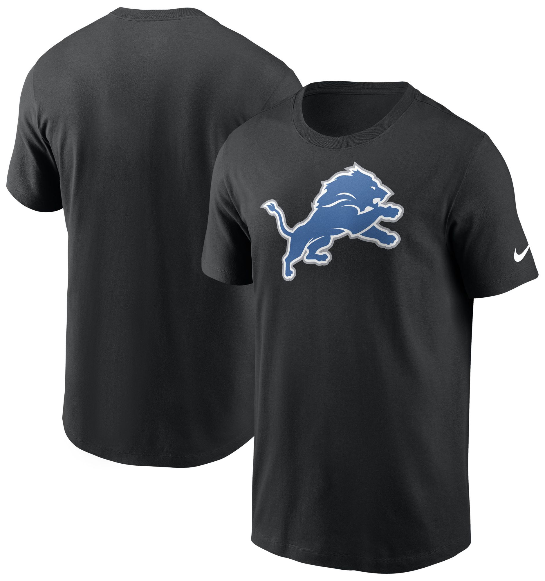 Nike Men's Detroit Lions Black Essential Logo T-Shirt product image