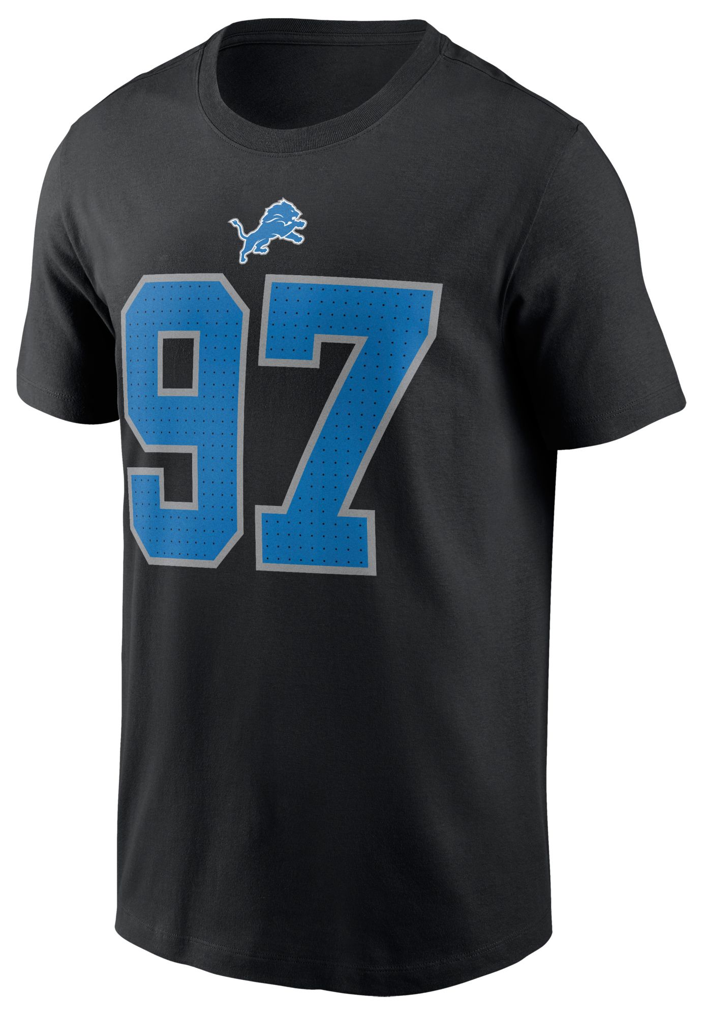 Nike Men's Detroit Lions Aidan Hutchinson #97 Black T-Shirt product image