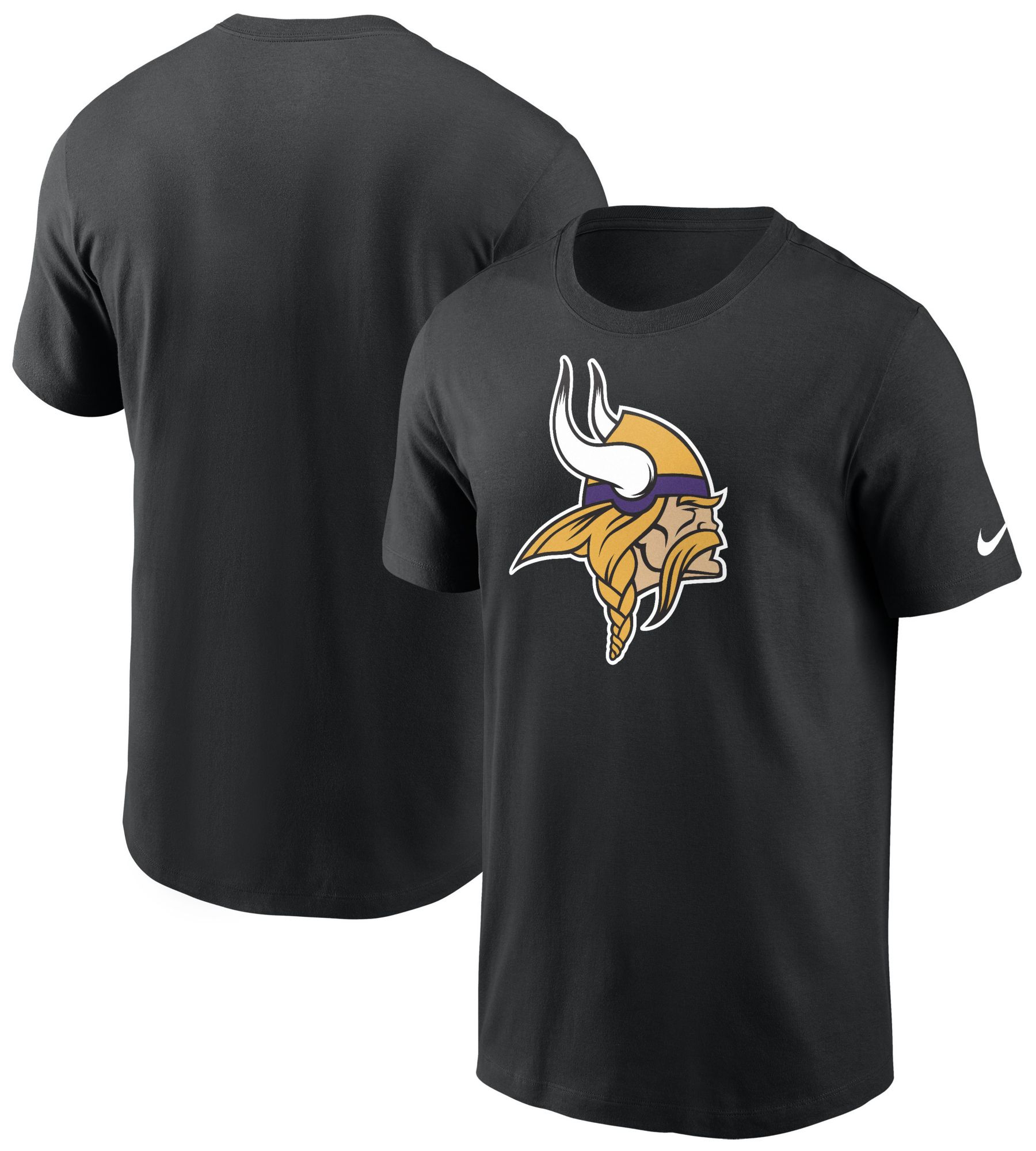 Nike Men's Minnesota Vikings Black Essential Logo T-Shirt product image