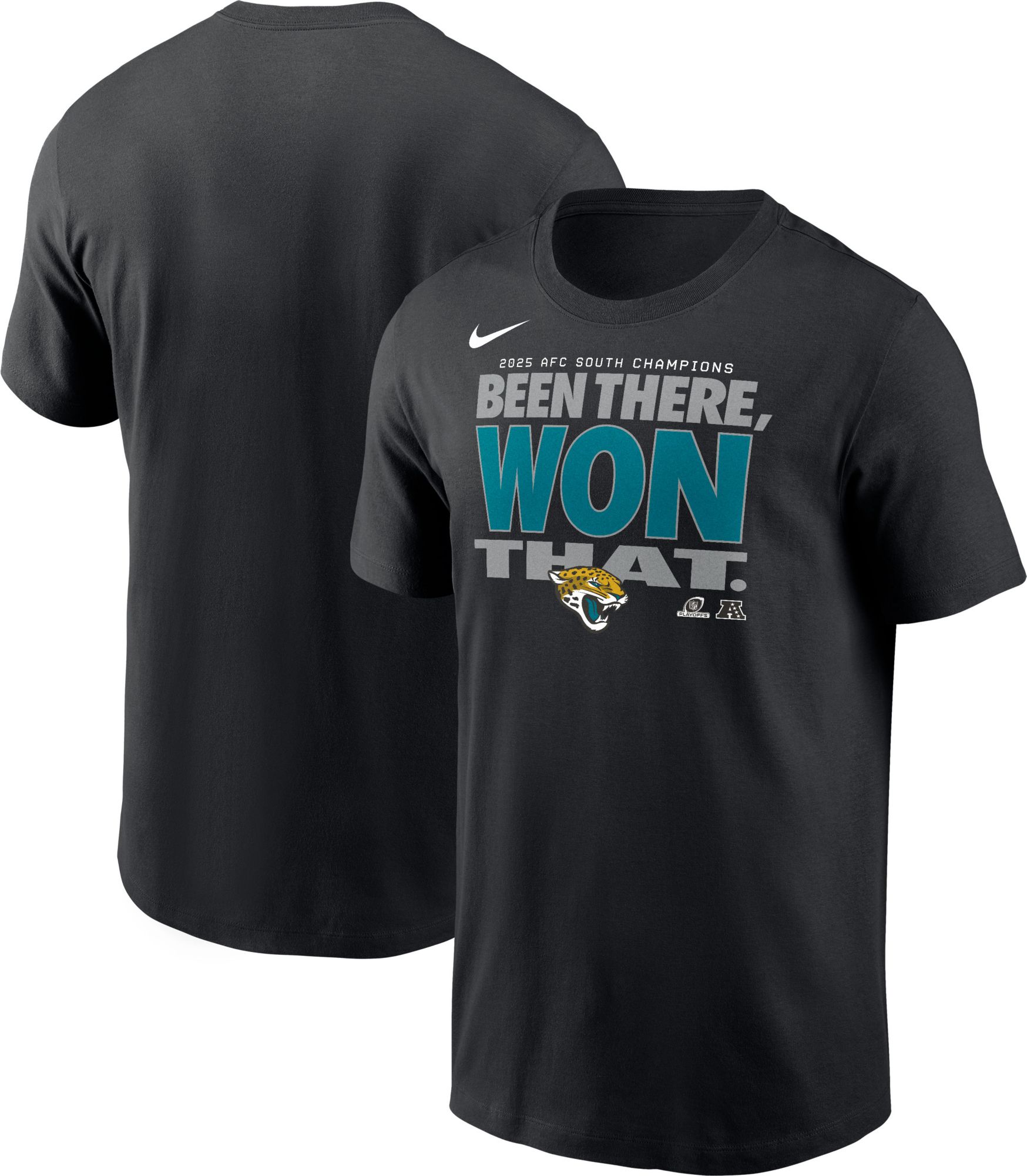 Nike Adult Jacksonville Jaguars 2025 AFC South Champions Locker Room T-Shirt product image