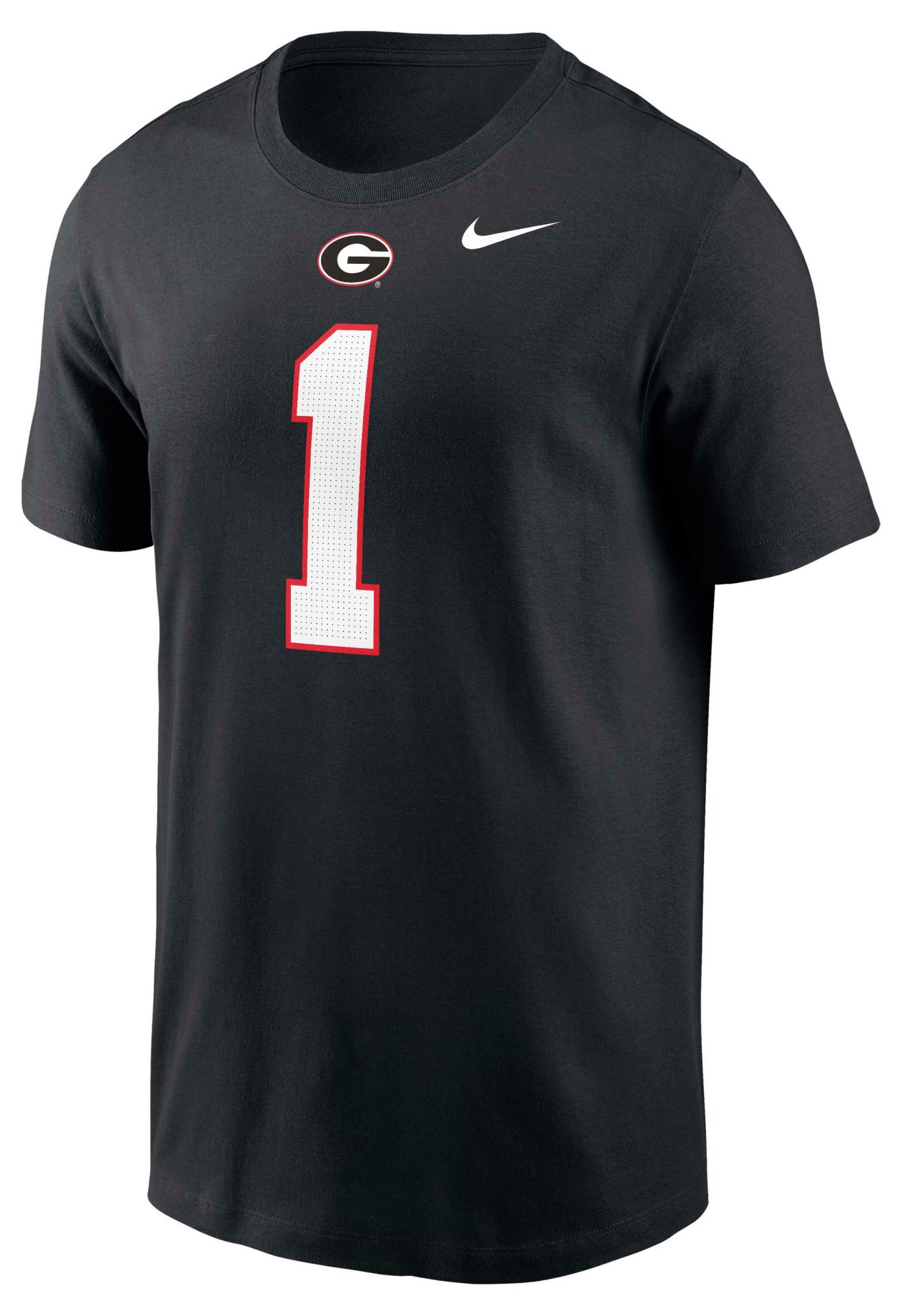 Nike Men's Georgia Bulldogs George Pickens #1 Black Short Sleeve T-Shirt product image