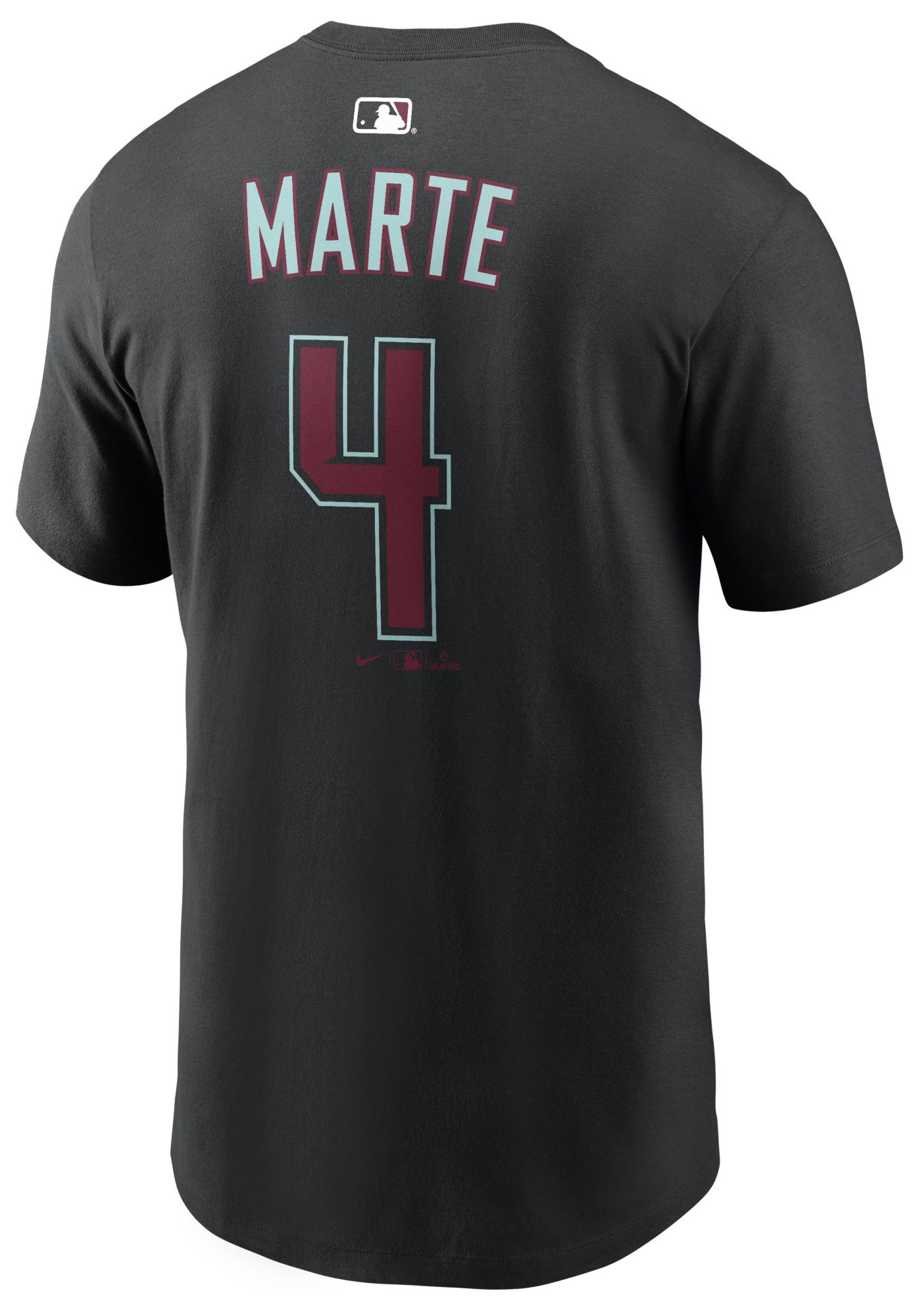 Nike Men's Arizona Diamondbacks Ketel Marte #4 Black Home T-Shirt product image