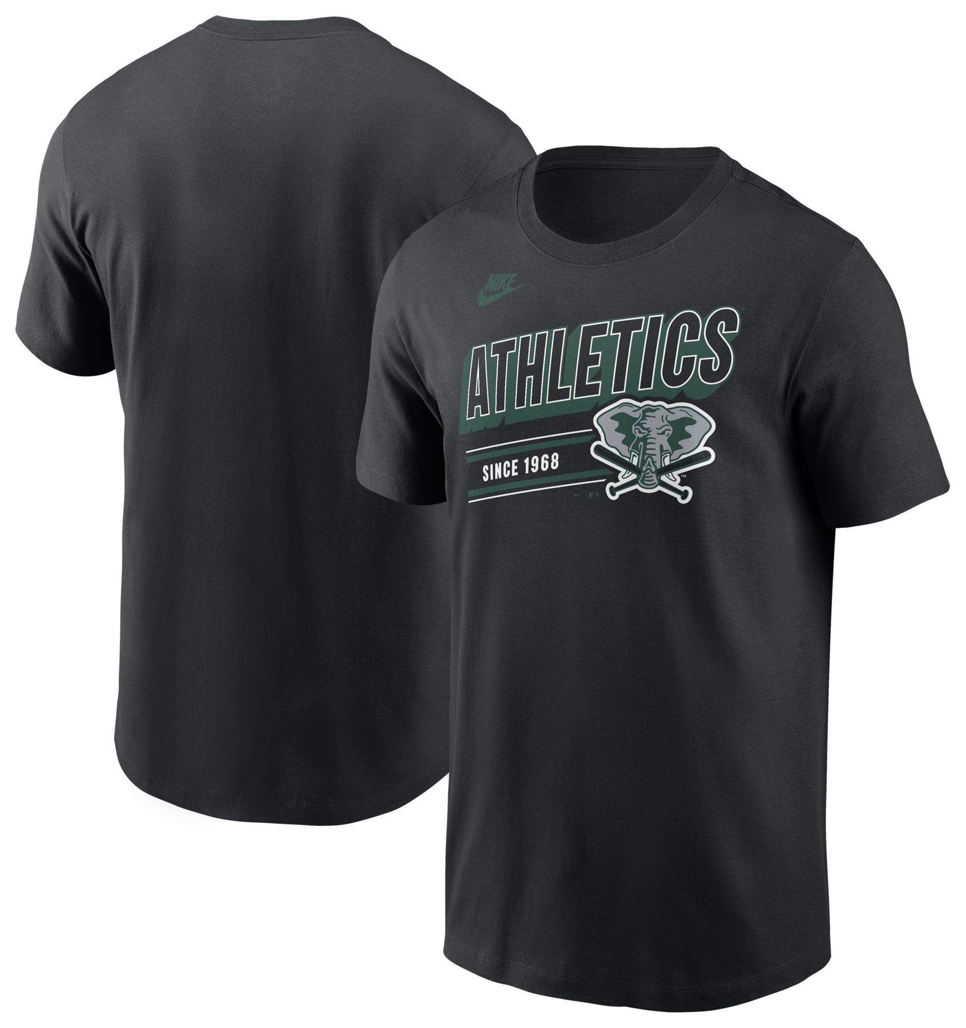 Nike Men's Miami Marlins Black Retro Logo T-Shirt product image