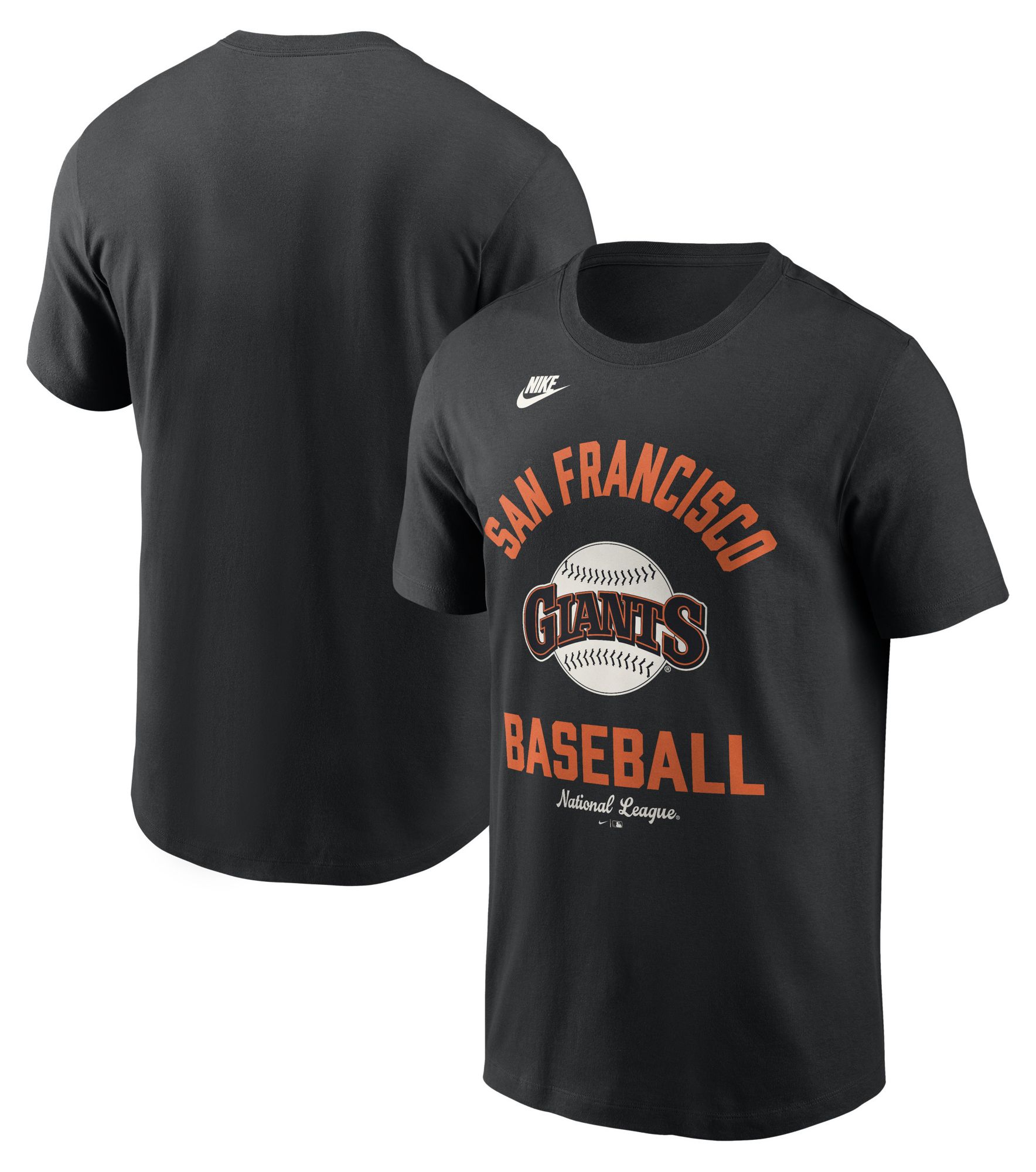 Nike Men's San Francisco Giants Black Arch Logo Cooperstown T-Shirt product image