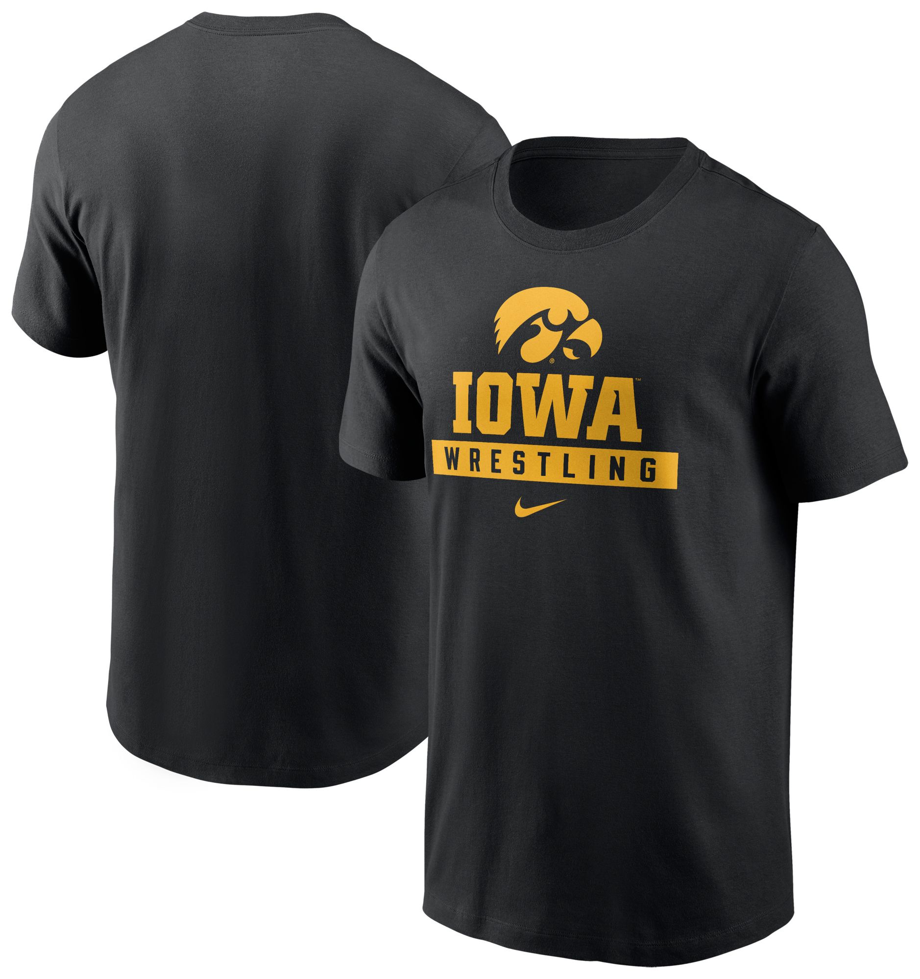 Nike Men's Iowa Hawkeyes Black Core Cotton Wrestling T-Shirt product image