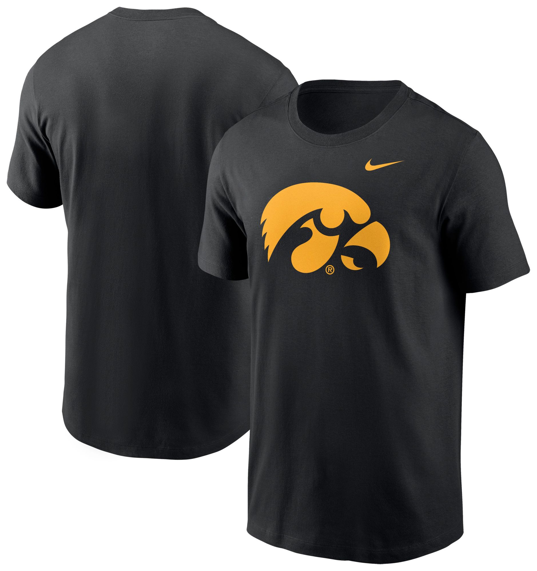 Nike Men's Iowa Hawkeyes Black Core Cotton Logo T-Shirt product image