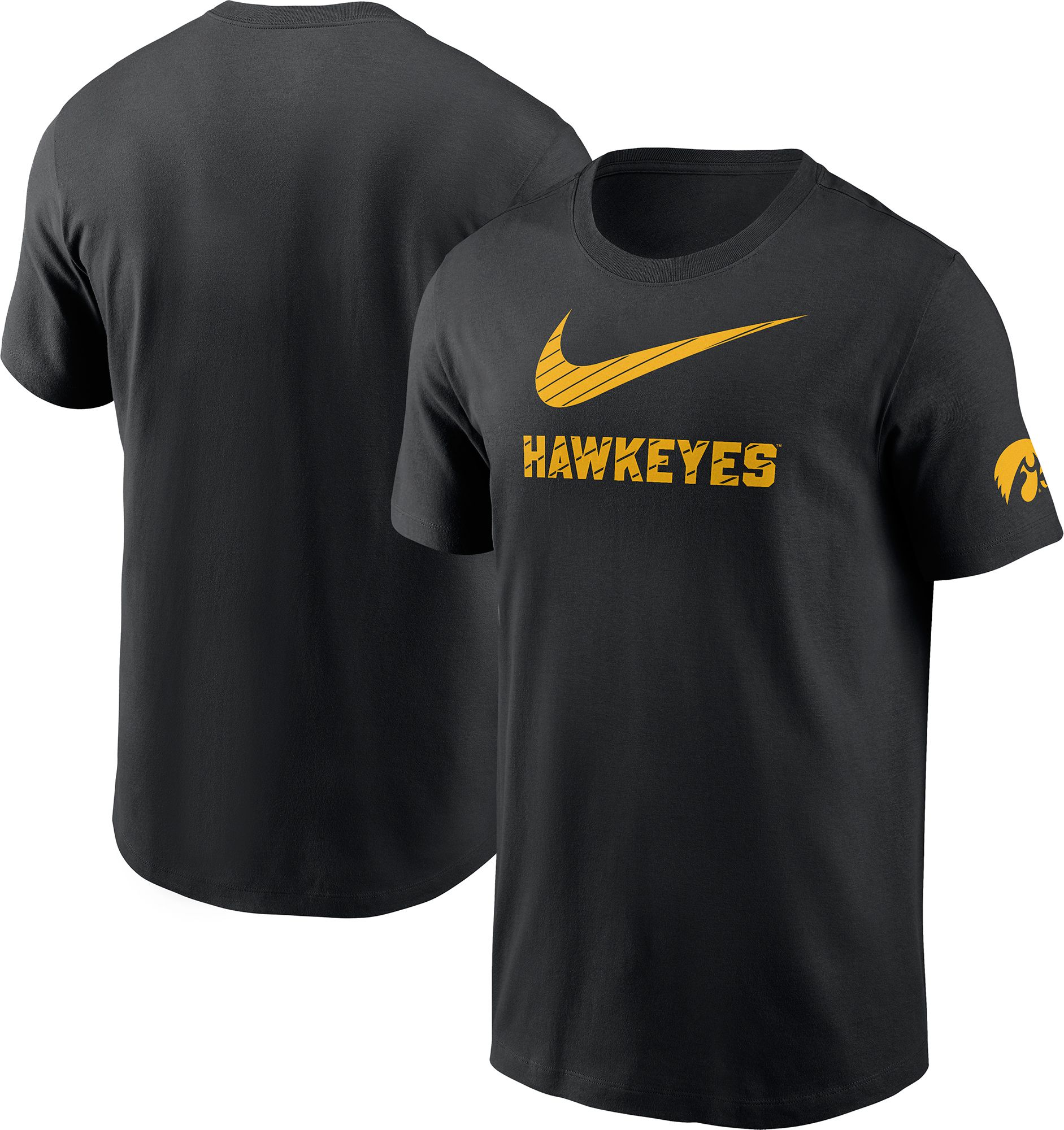 Nike Men's Iowa Hawkeyes Black Core Cotton Logo T-Shirt product image