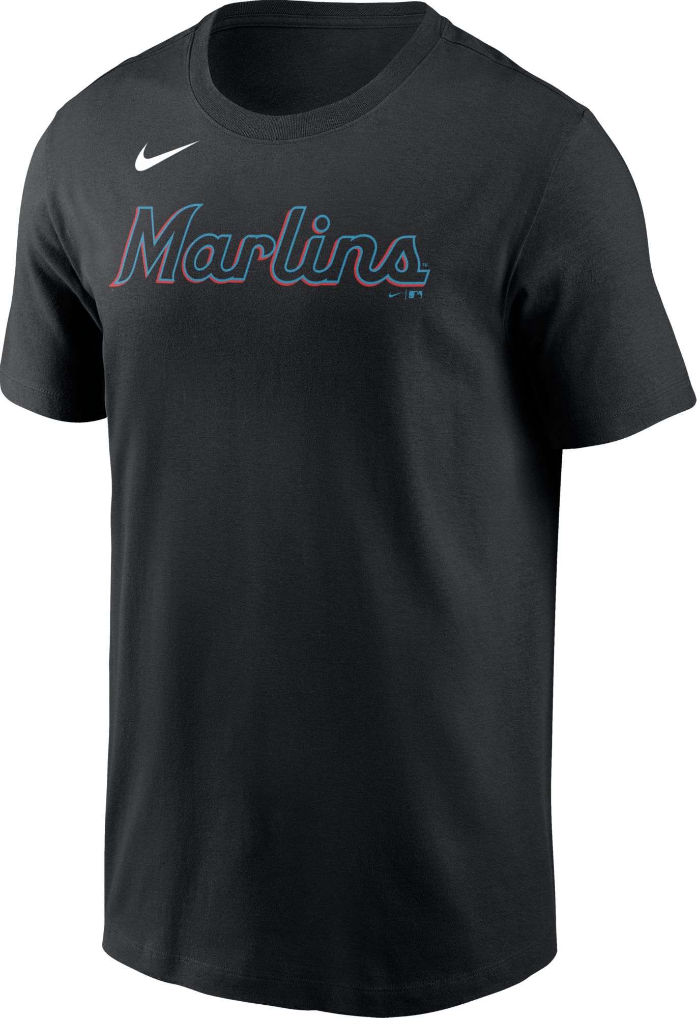 Nike Men's Miami Marlins Jazz Chisholm #2 Black T-Shirt product image