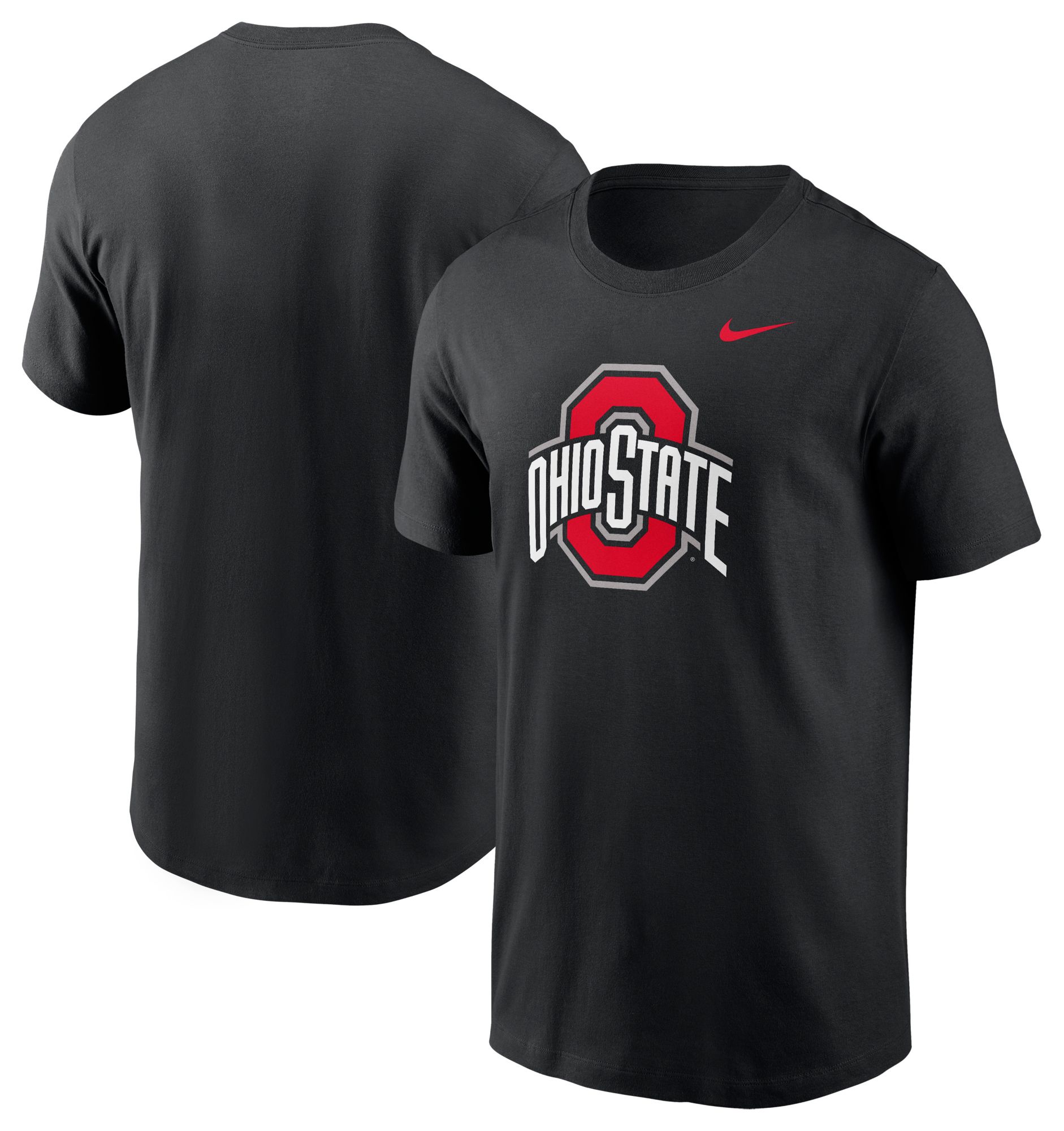Nike Men's Ohio State Buckeyes Black Core Cotton Logo T-Shirt product image