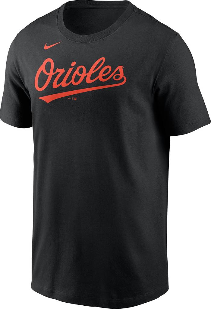 Majestic Baltimore Orioles Orange Wordmark T-Shirt  
