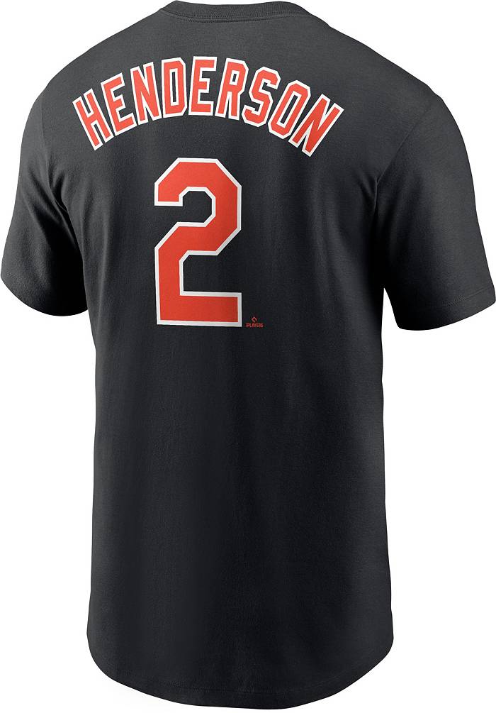 Gunnar Henderson Baltimore Orioles Youth Black Backer Long Sleeve T-Shirt 