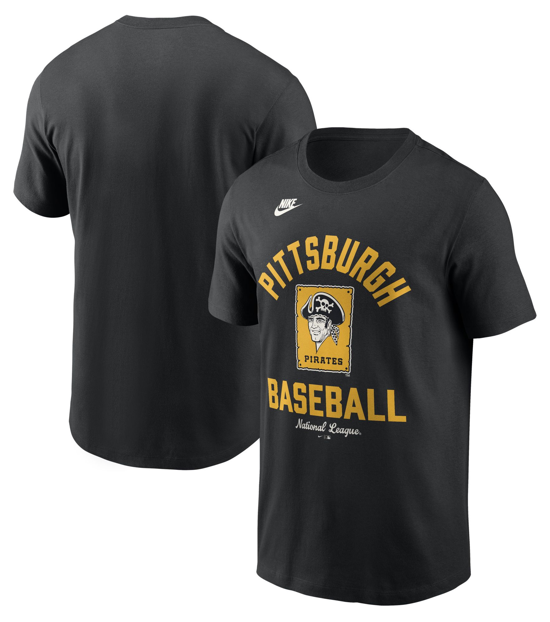 Nike Men's Pittsburgh Pirates Black Arch Logo Cooperstown T-Shirt product image