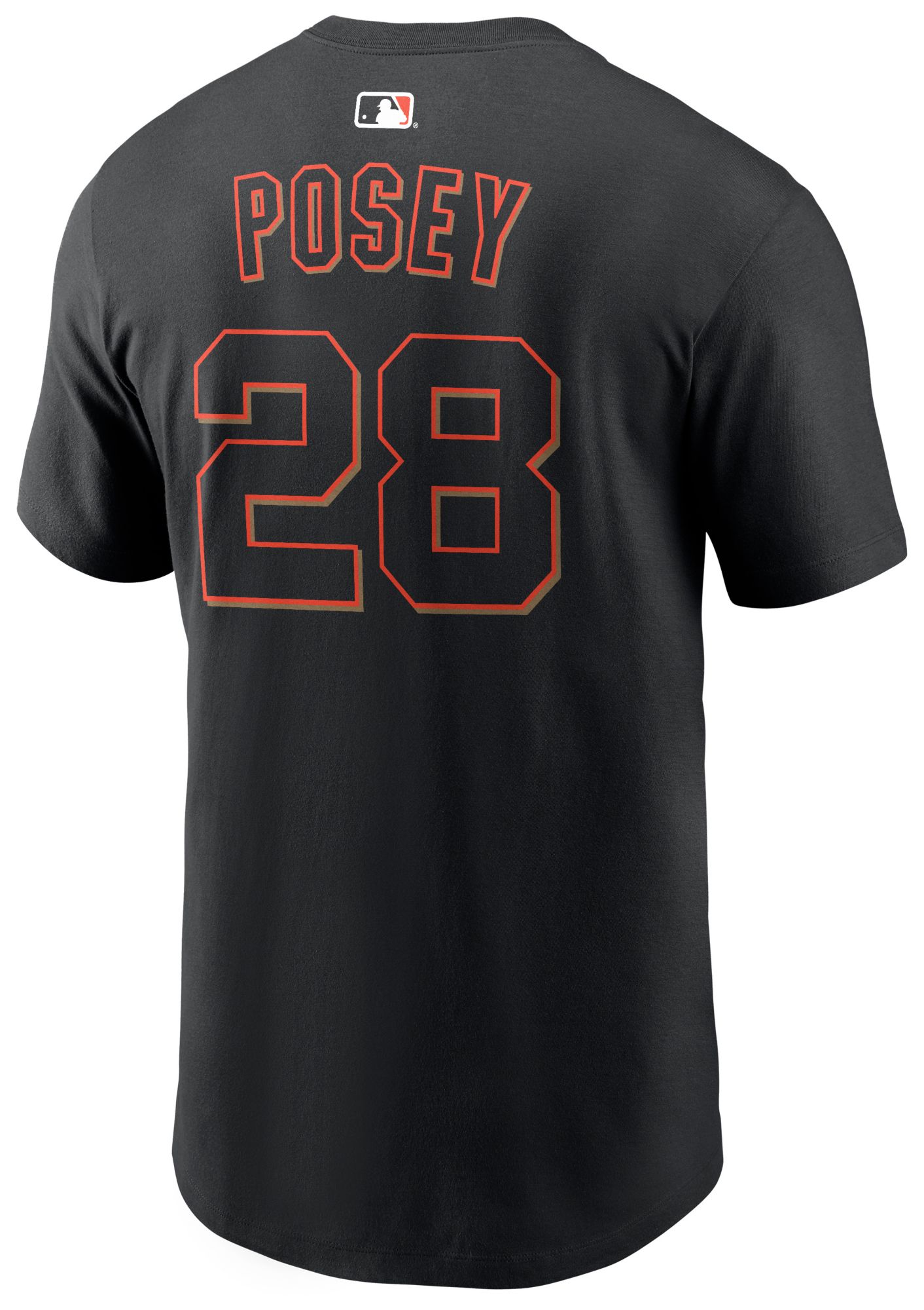 Nike Men's San Francisco Giants Buster Posey #28 Black Home T-Shirt product image