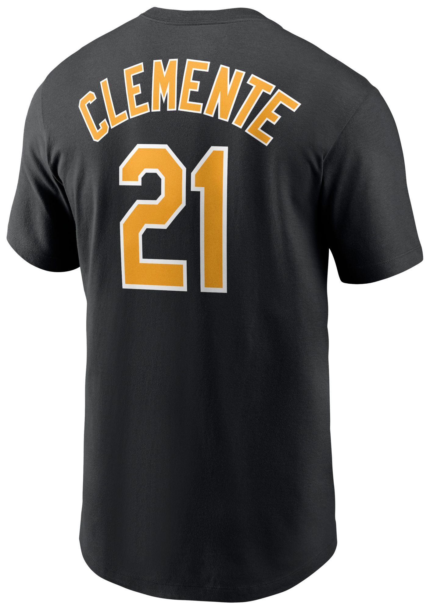 Nike Men's Pittsburgh Pirates Roberto Clemente #21 Black Cooperstown T-Shirt product image