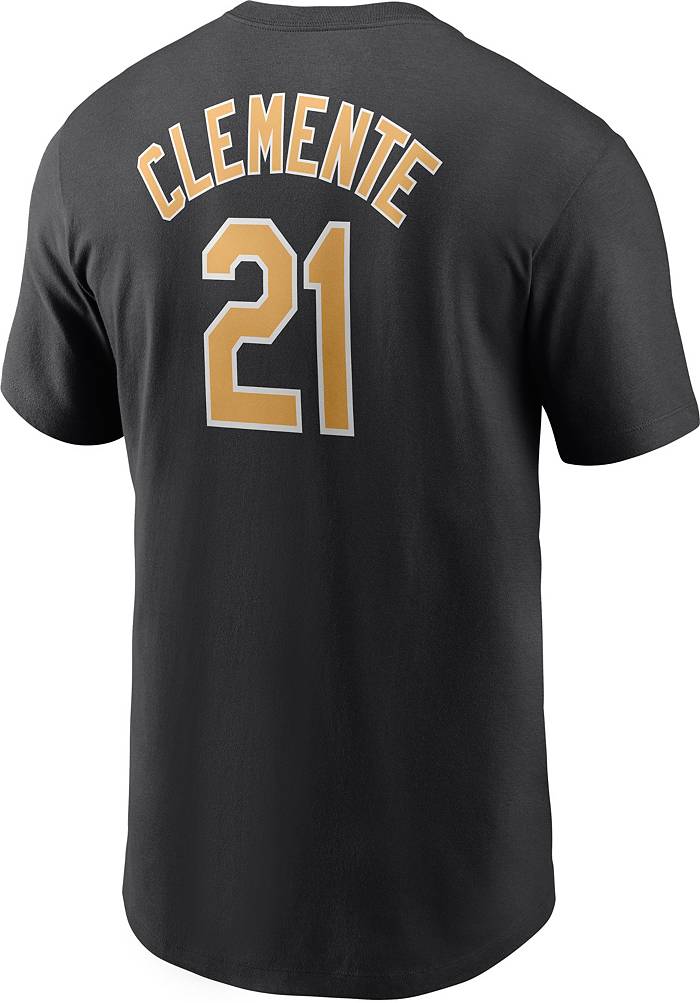 Men's Nike Roberto Clemente Gray Pittsburgh Pirates Road Cooperstown  Collection Player Jersey